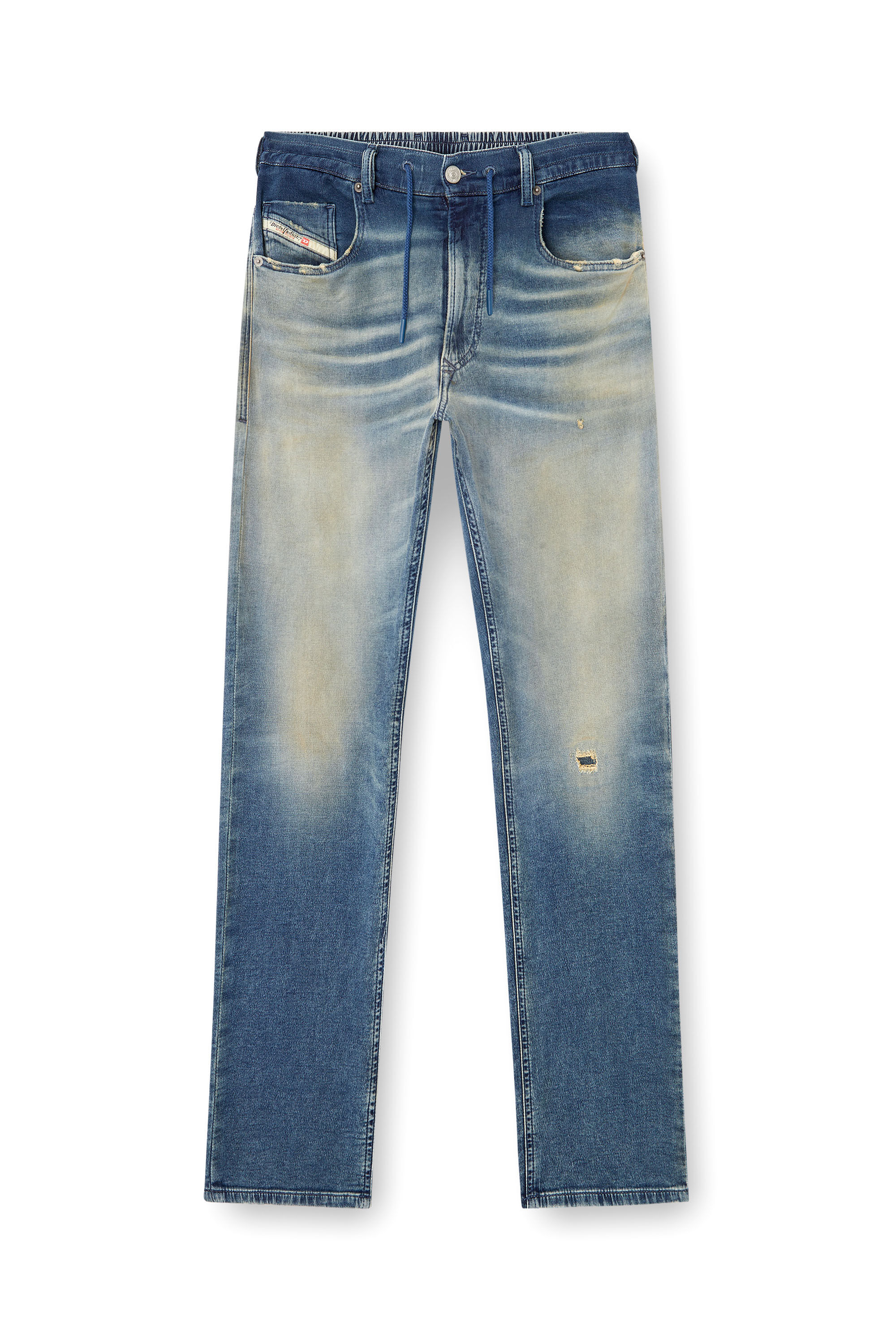 Diesel - Man's Regular 2030 D-Krooley Joggjeans® 068PQ, Medium blue - 2