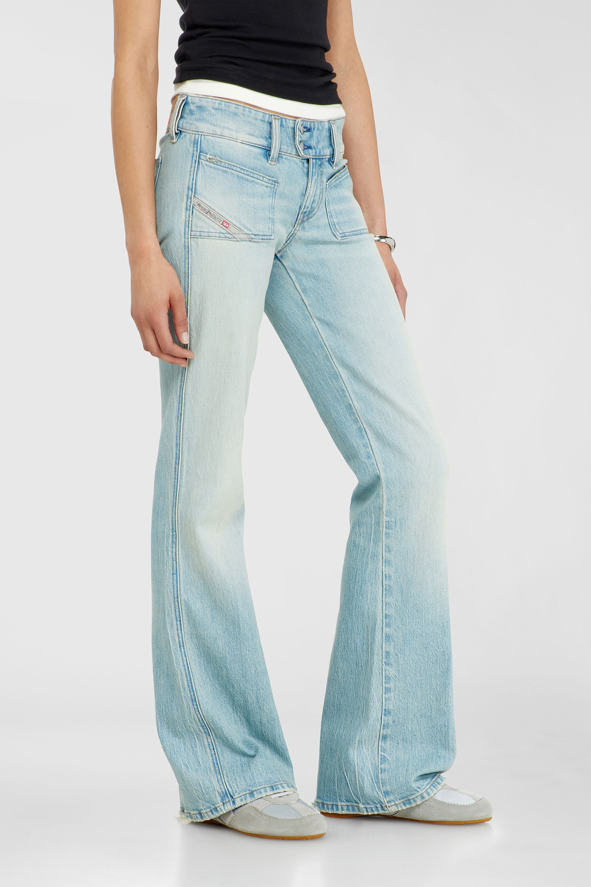 Diesel - Woman's Bootcut Jeans D-Hush 0KBBX, Light Blue - 7