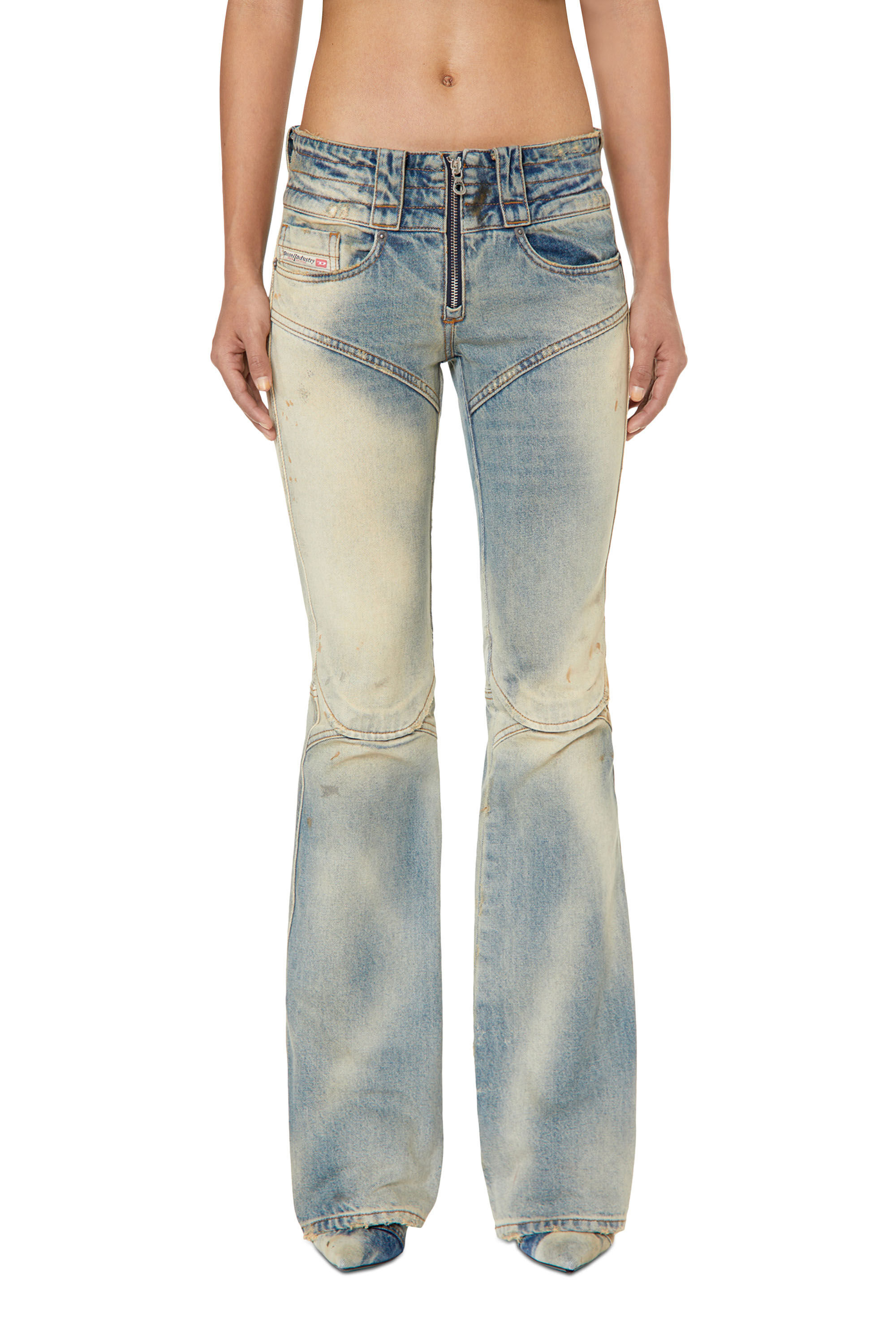 Diesel - Belthy 0ENAF Bootcut and Flare Jeans, Light Blue - Image 3