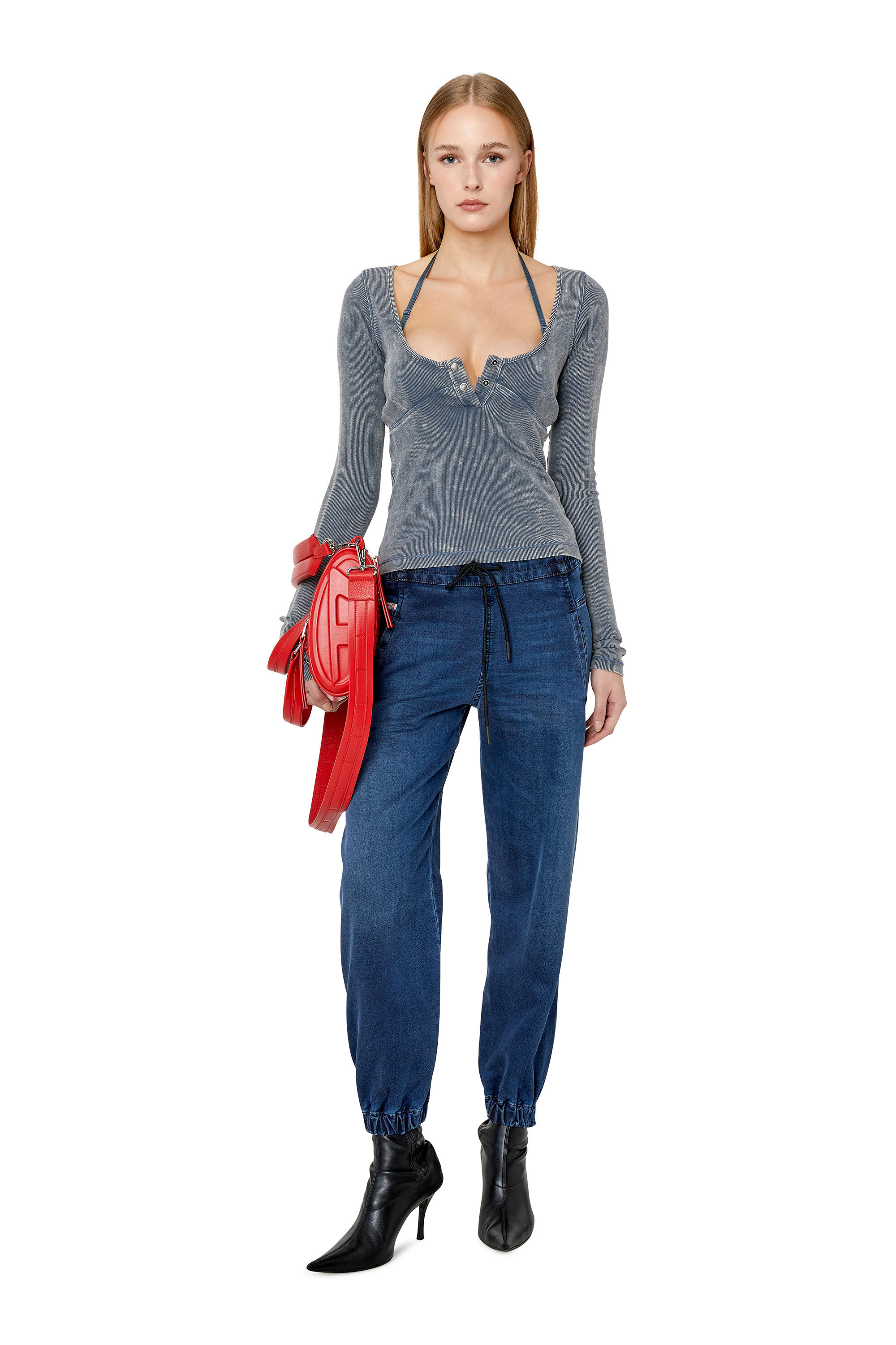 Diesel - Krailey JoggJeans® 068CT Boyfriend, Dark Blue - Image 1