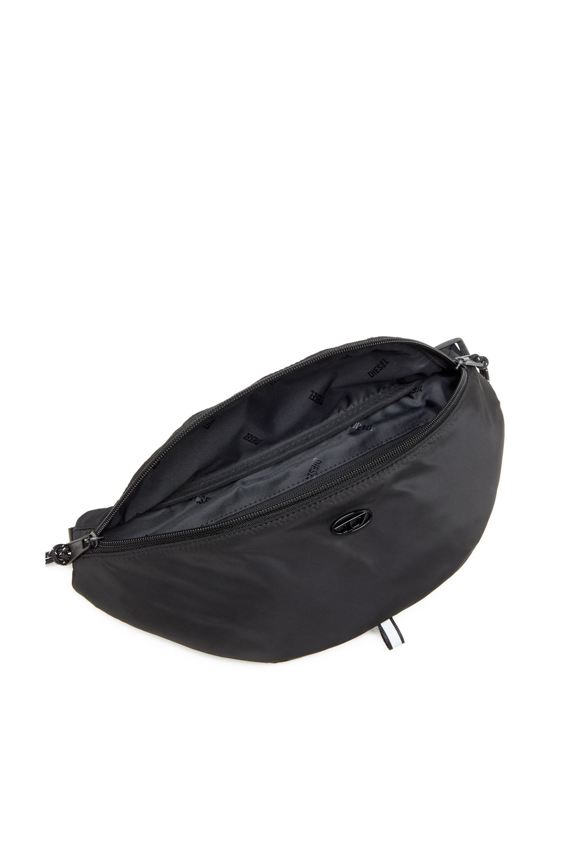 Men's D-Pack-Belt bag in satin-touch fabric | Black | Diesel