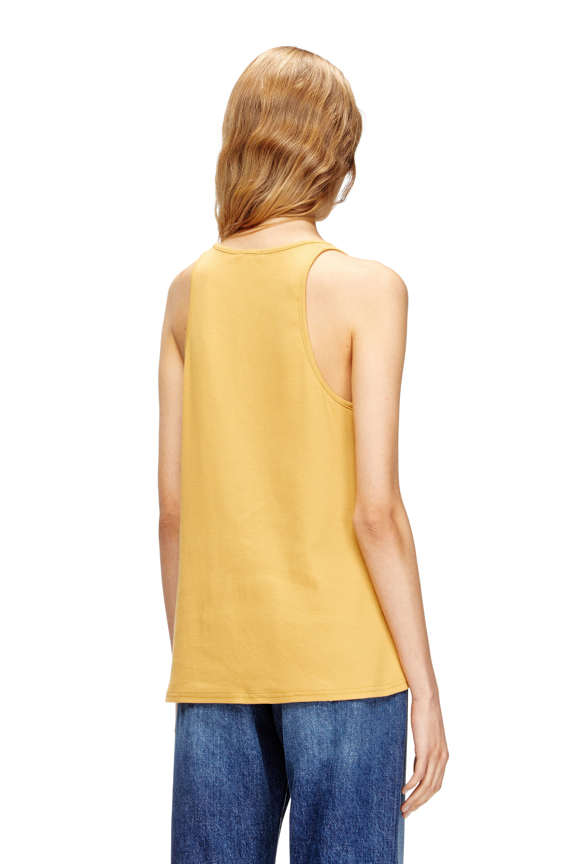 Diesel - T-IPSYA-LKDS, Woman's Ribbed tank with Oval D in null - 4