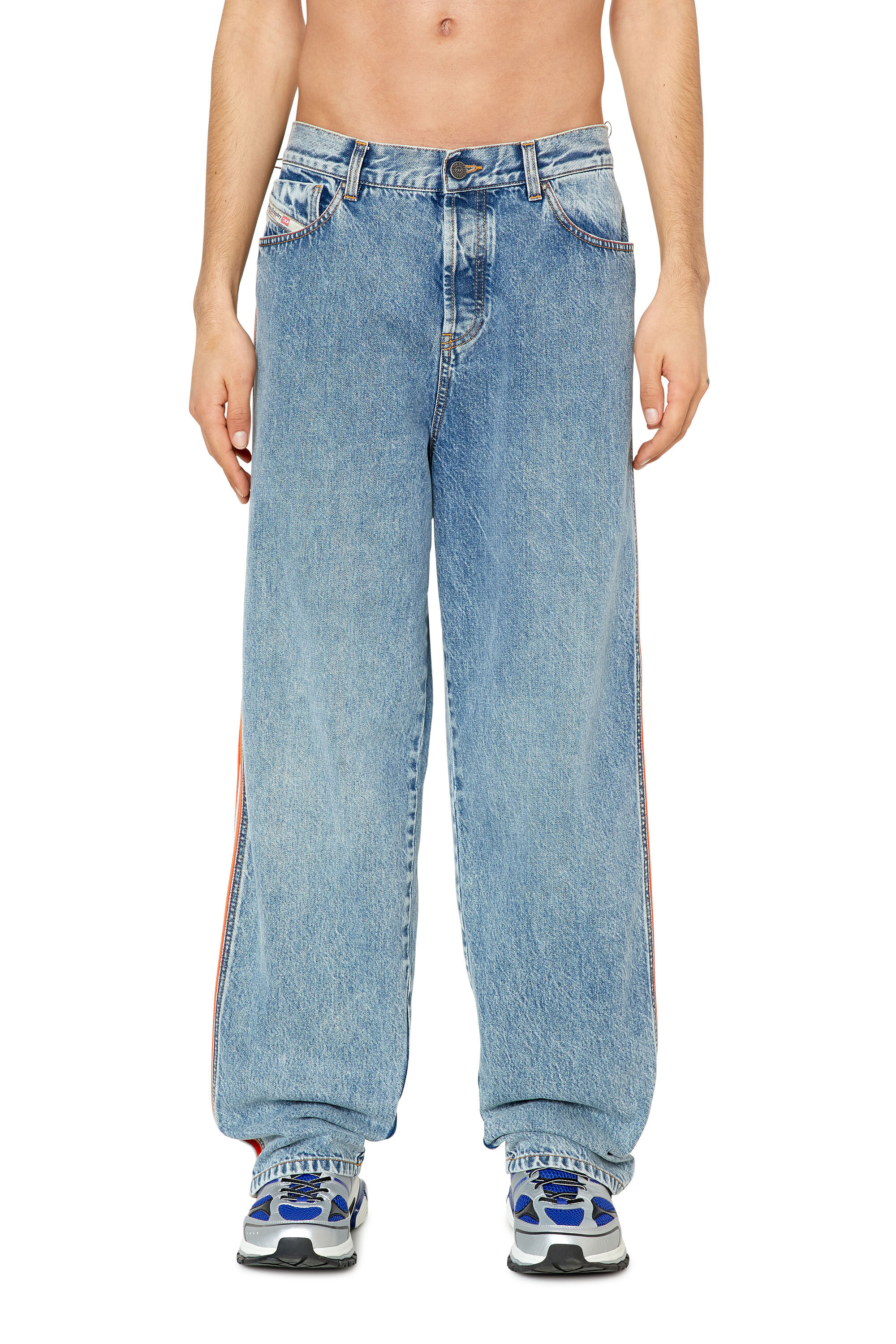 Diesel - Man's Straight Jeans D-Vulkos 0EMAH, Light Blue - 3