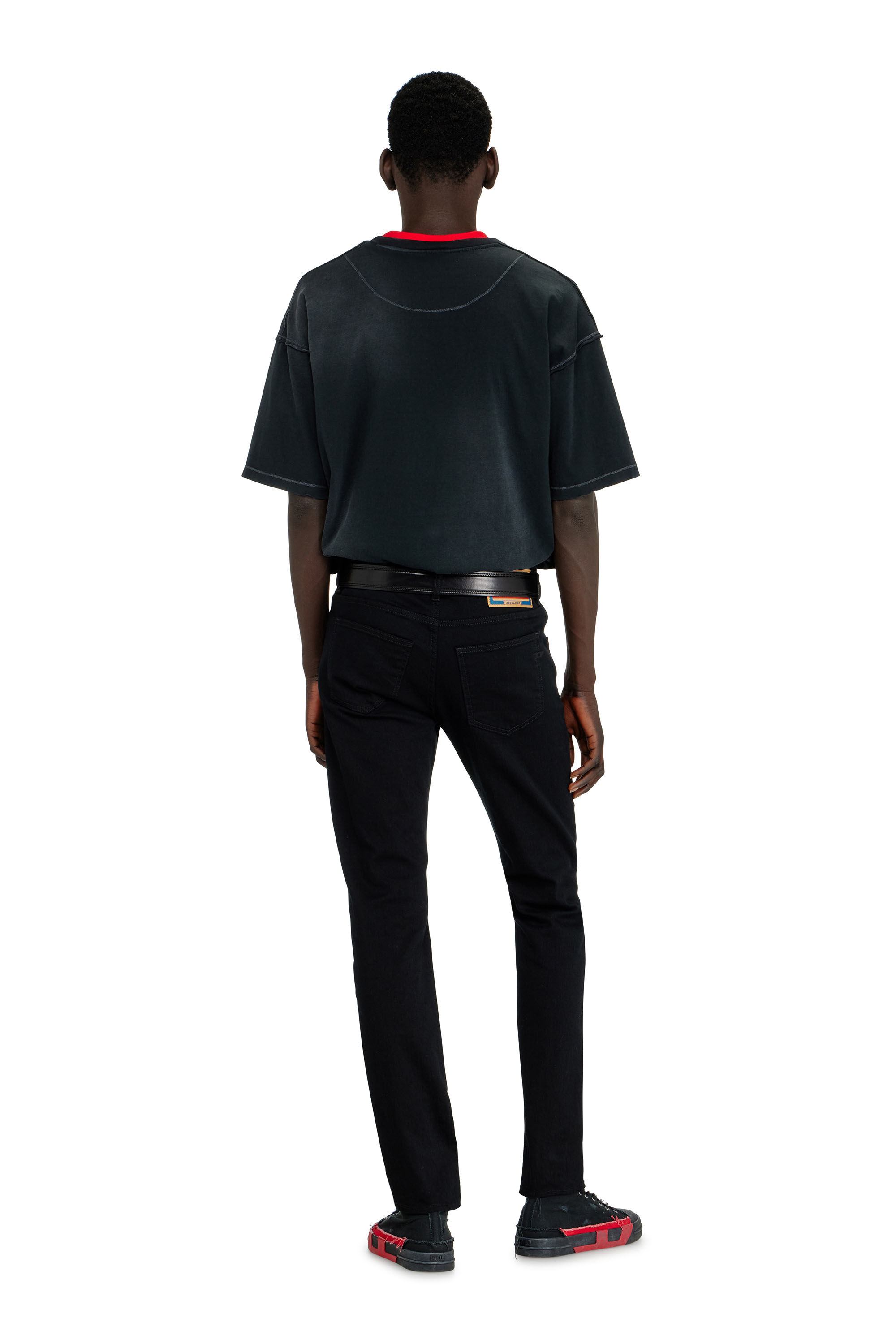 2019 D-STRUKT Man Slim fit Jeans, stretch denim | Black/Dark grey