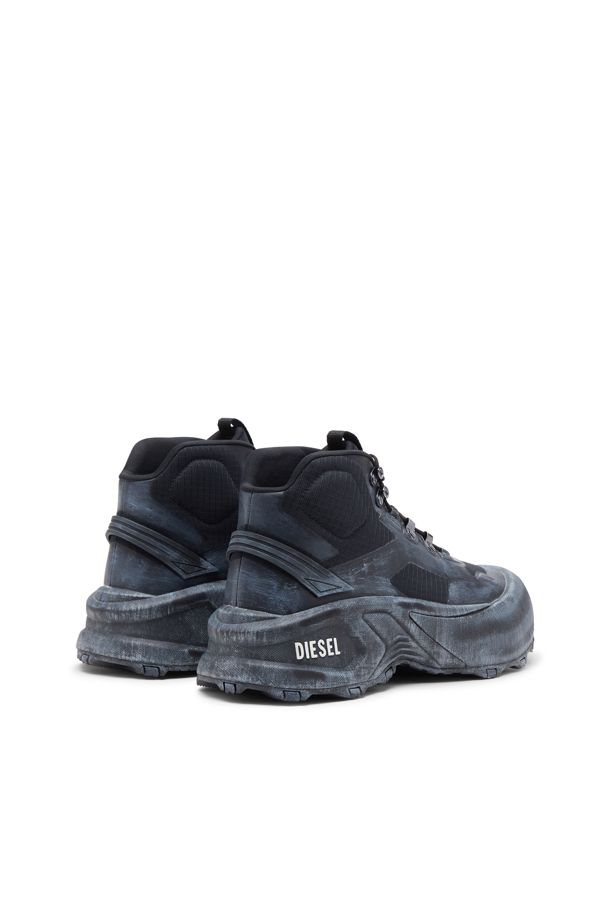 Men's D-Cage Hiking - Sneaker chuncky high-top | Black | Diesel RO