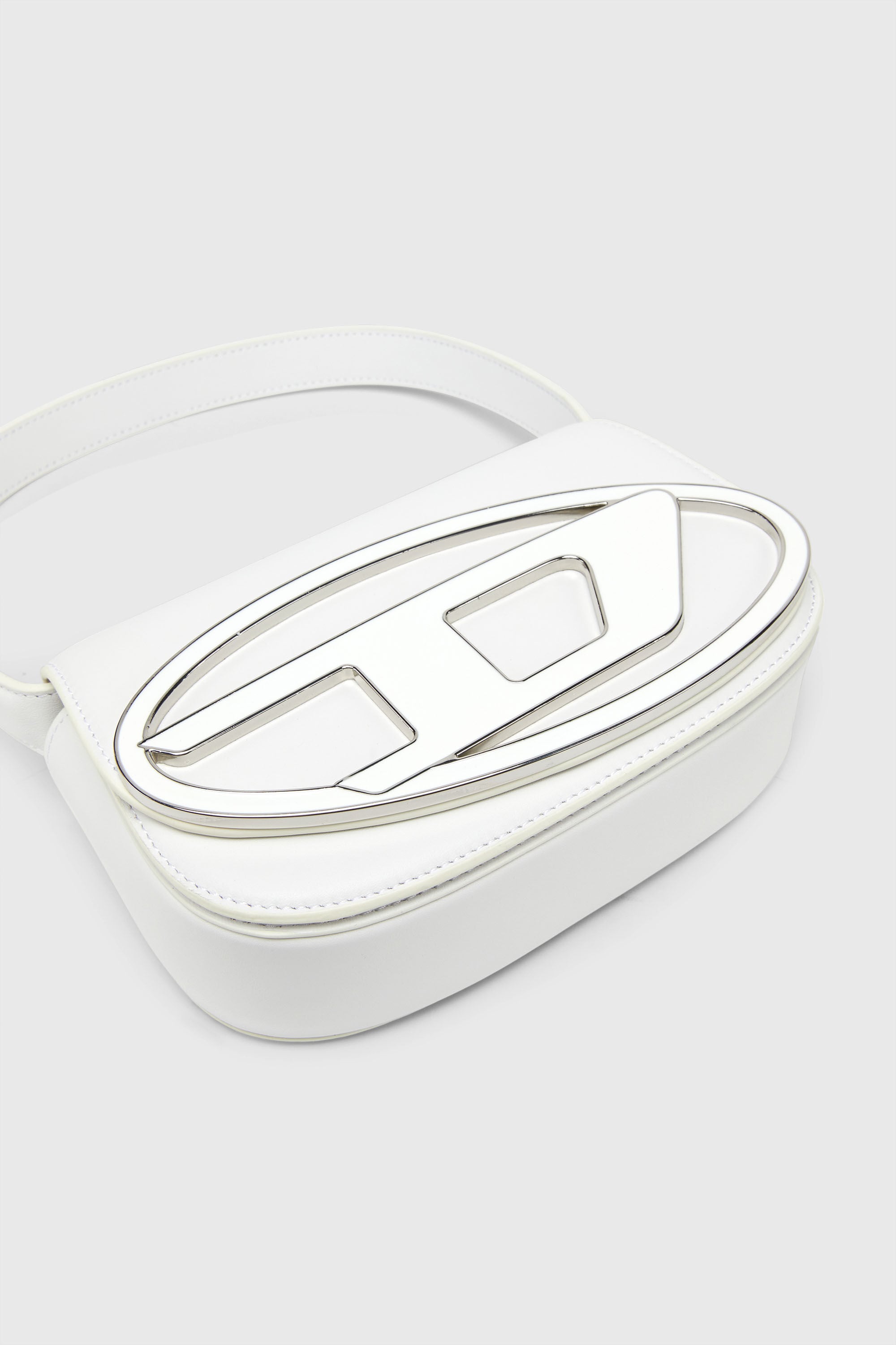 Diesel - 1DR, Woman's 1DR-Iconic shoulder bag in nappa leather in White - 6