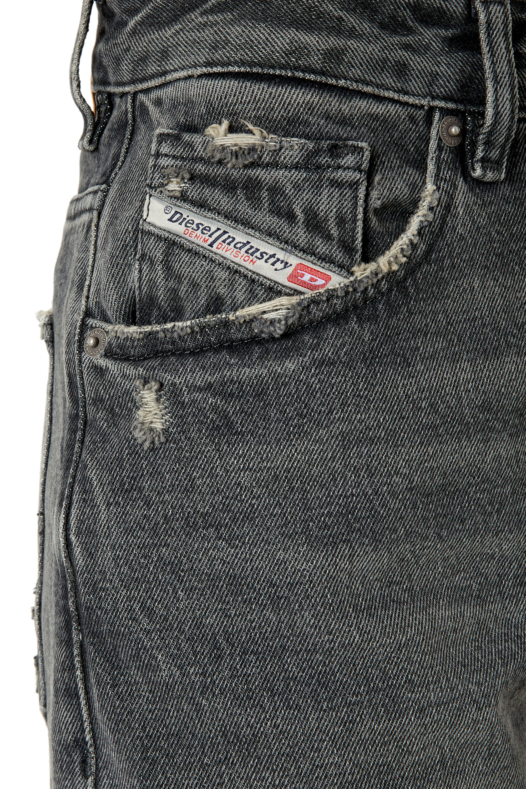 Diesel - Straight Jeans 1999 D-Reggy 007K8, Black/Dark grey - Image 5