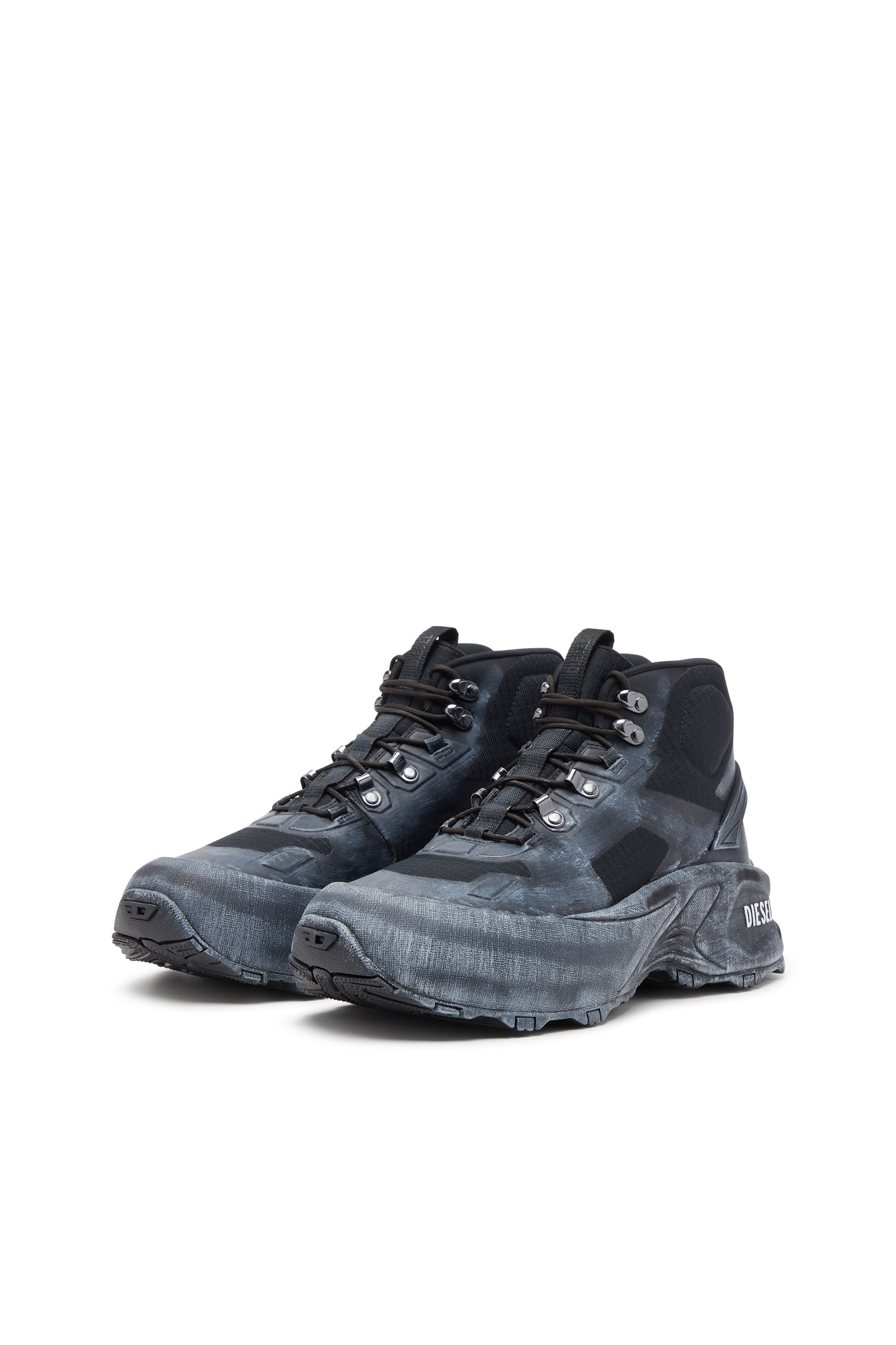 DIESELスニーカー Men's D-Cage Hiking - Sneaker chuncky high-top | Black | Diesel
