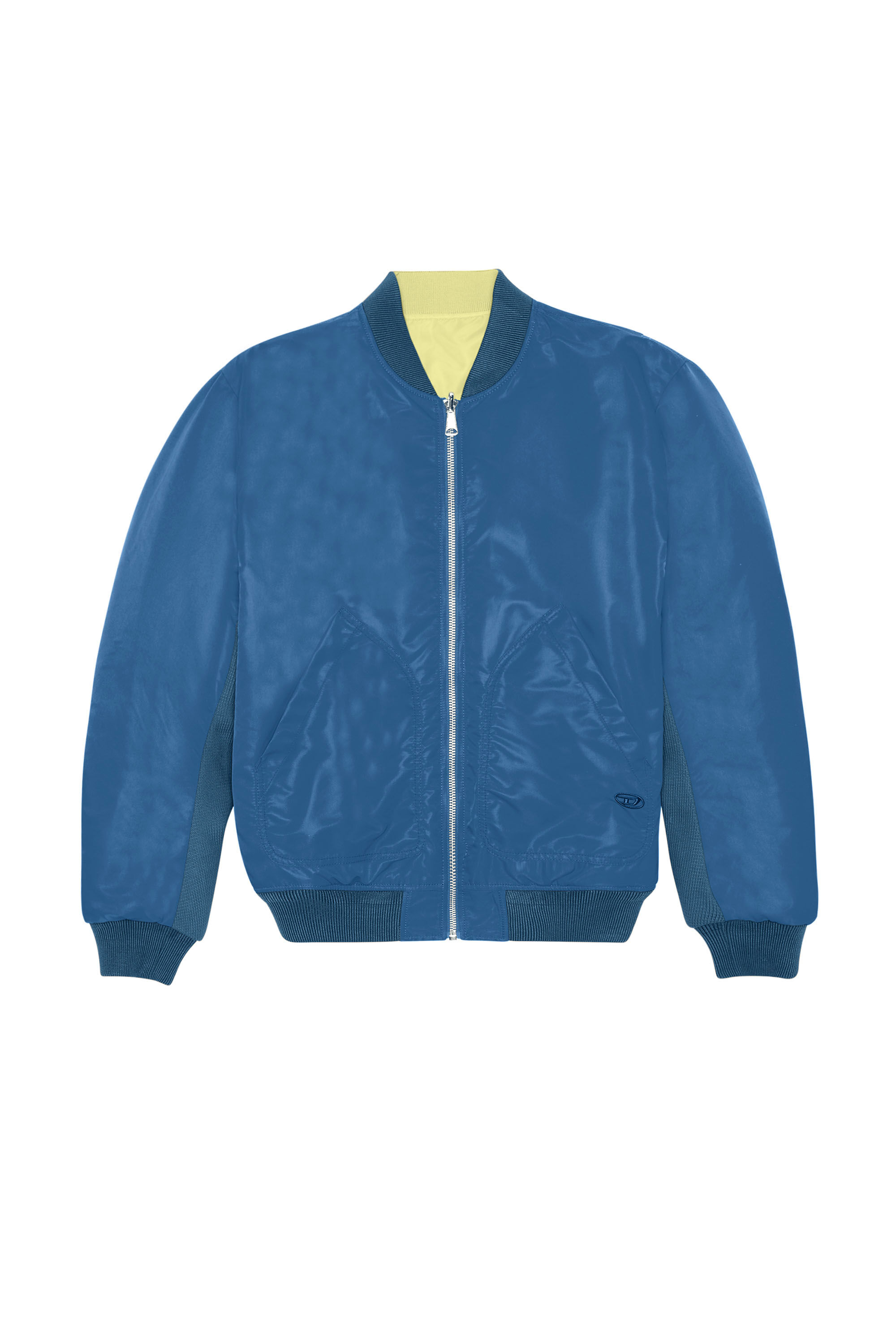 Diesel - J-MATT, Man's Reversible bomber in padded nylon in Blue - 2