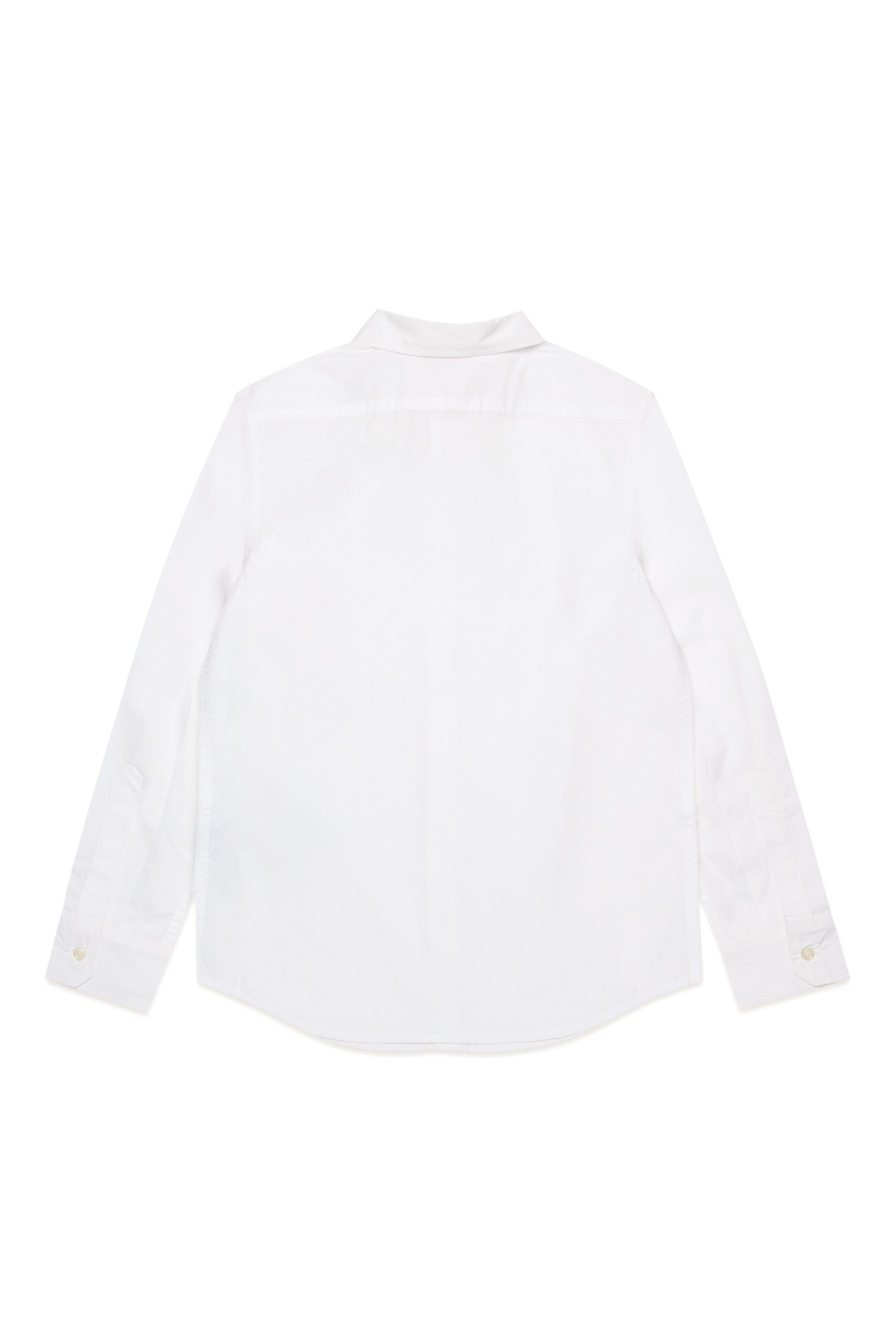 Diesel - CPINGO, Man's Long-sleeve shirt with Oval D embroidery in White - 2