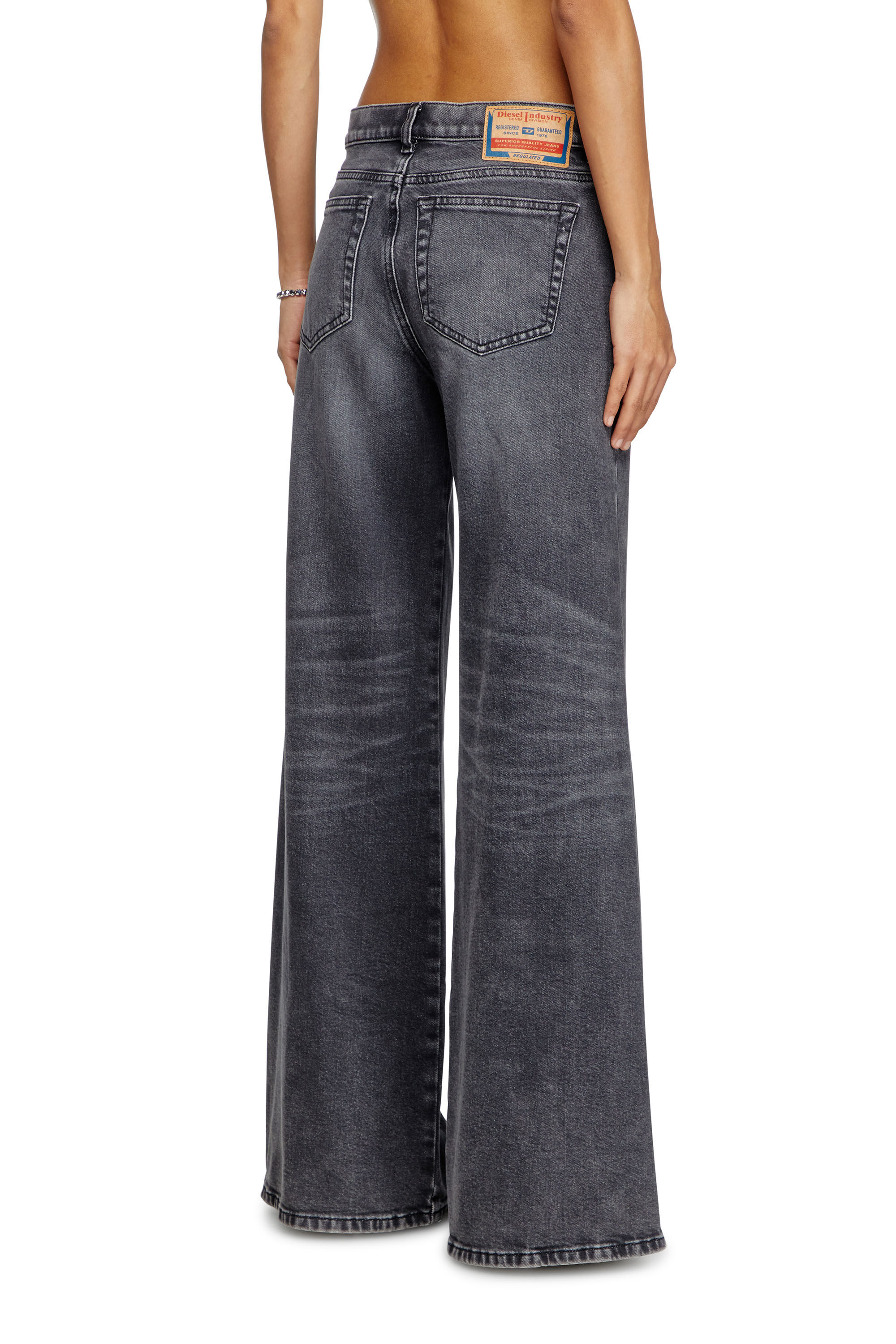 Women's Flare Jeans | Black/Dark grey | Diesel 1978 D-Akemi