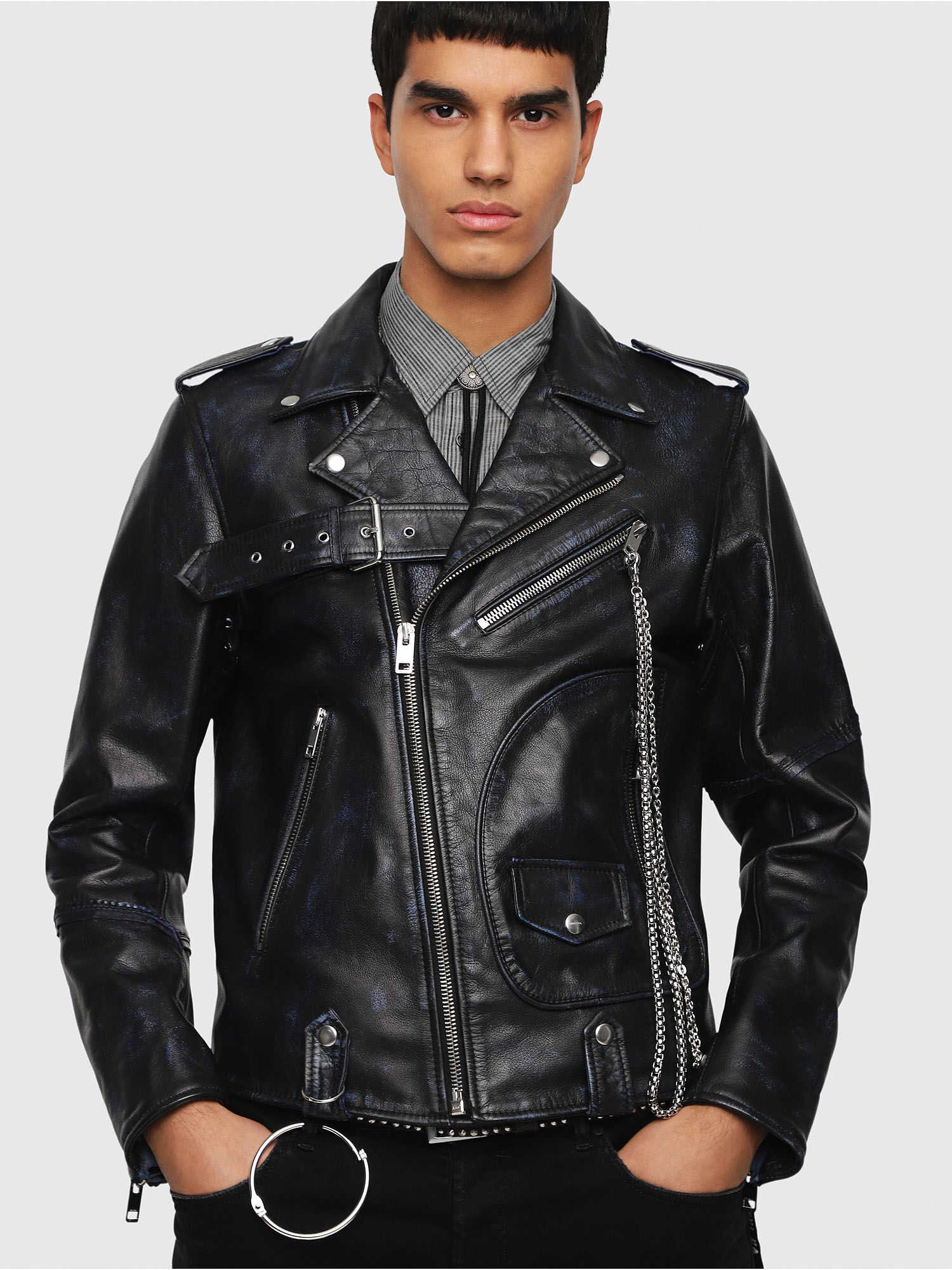 Diesel jackets leather Clearance