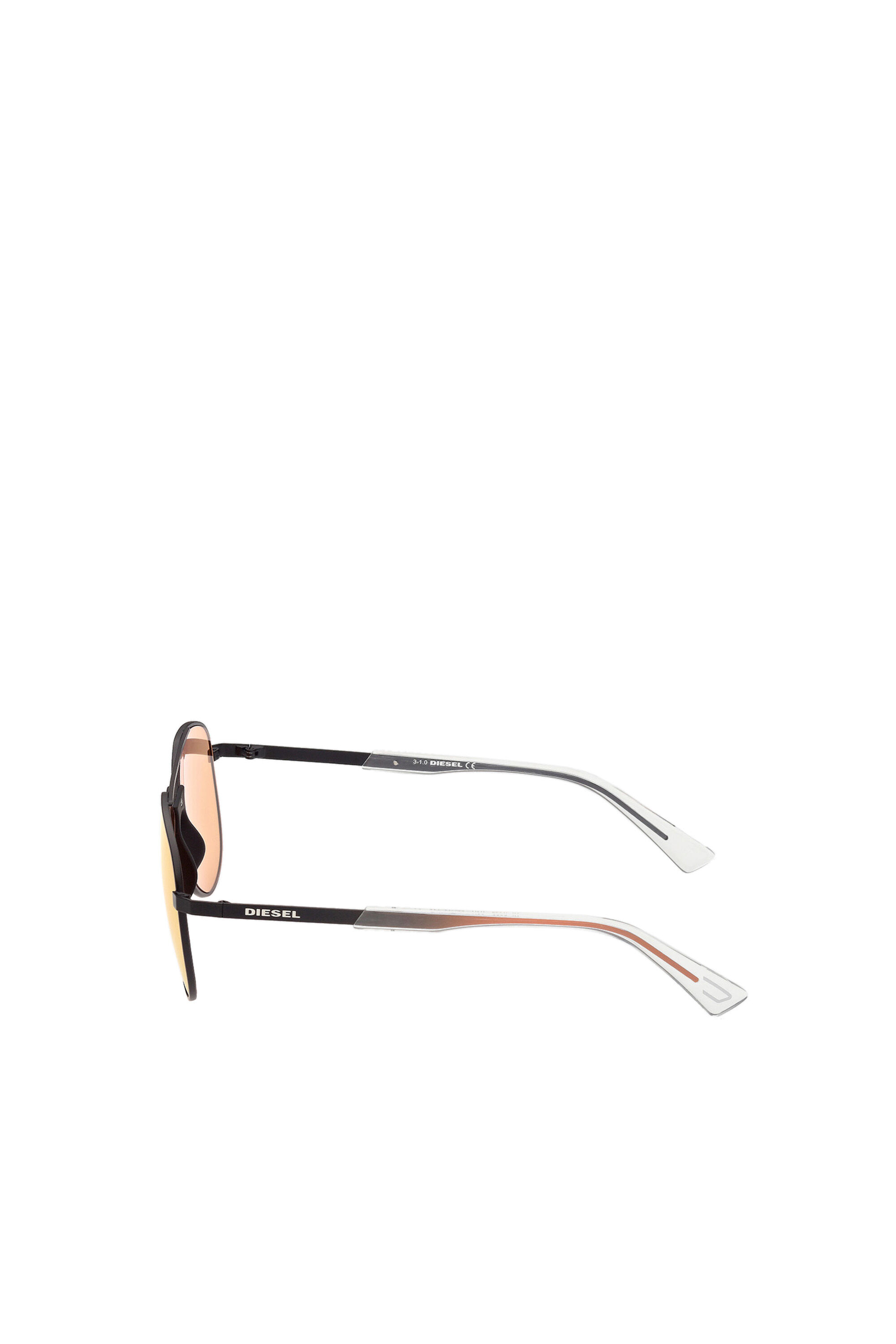 Diesel - DL0339, Man's Sunglasses Reinvented aviator shape in Black/Yellow - 4