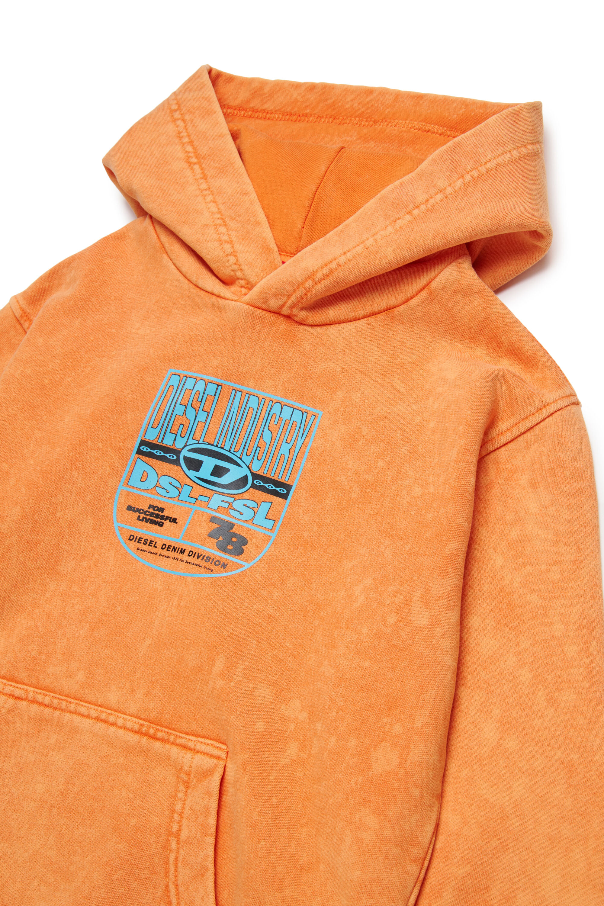 マッキー Marbled hoodie with logo graphic | Orange | 4-16 YEARS Boys