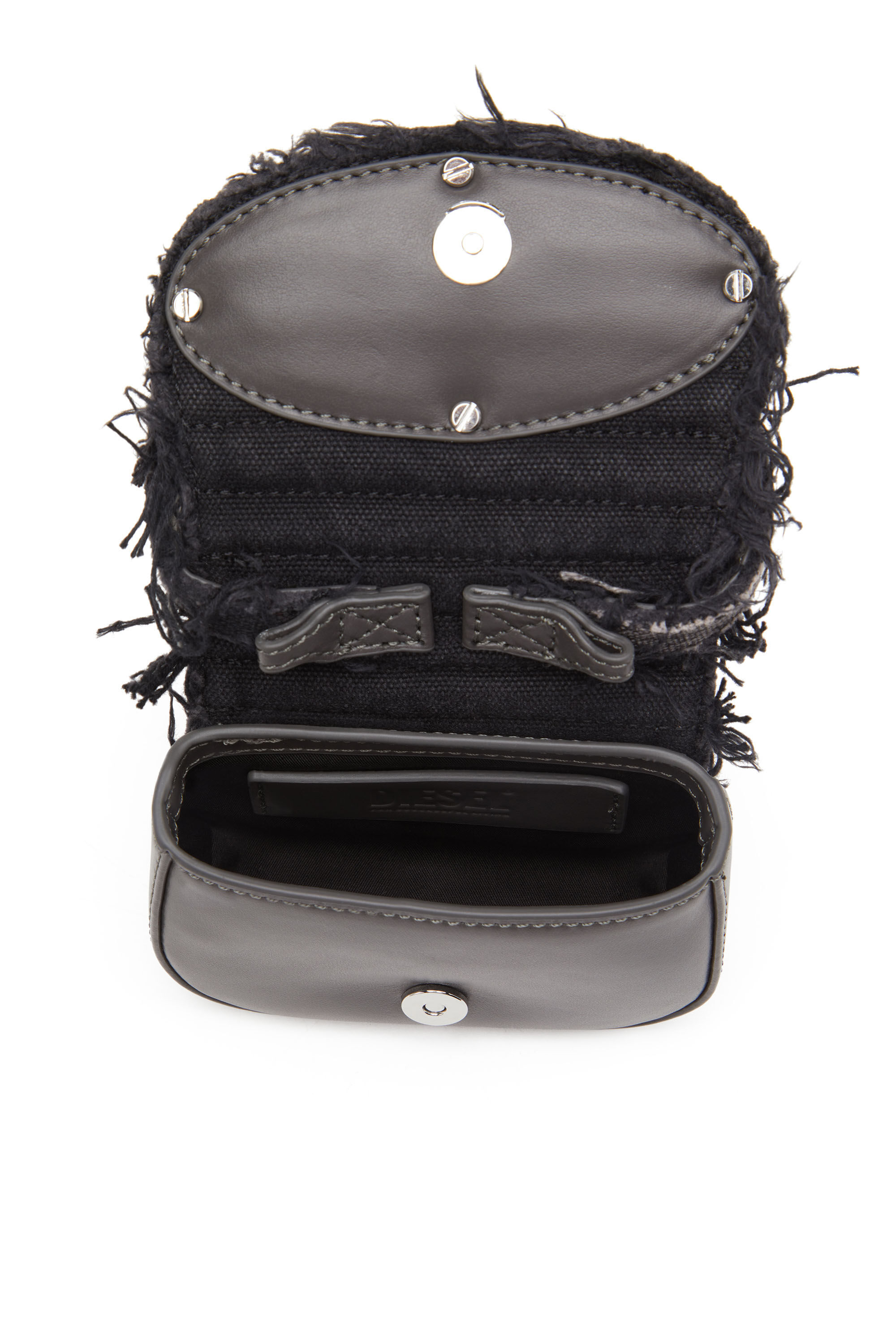 DIESEL | 1DR XS CHAIN STRAP BAG BLACK バッグ 1DR XS Bag Woman: leather mini Bag with D logo plaque | Diesel