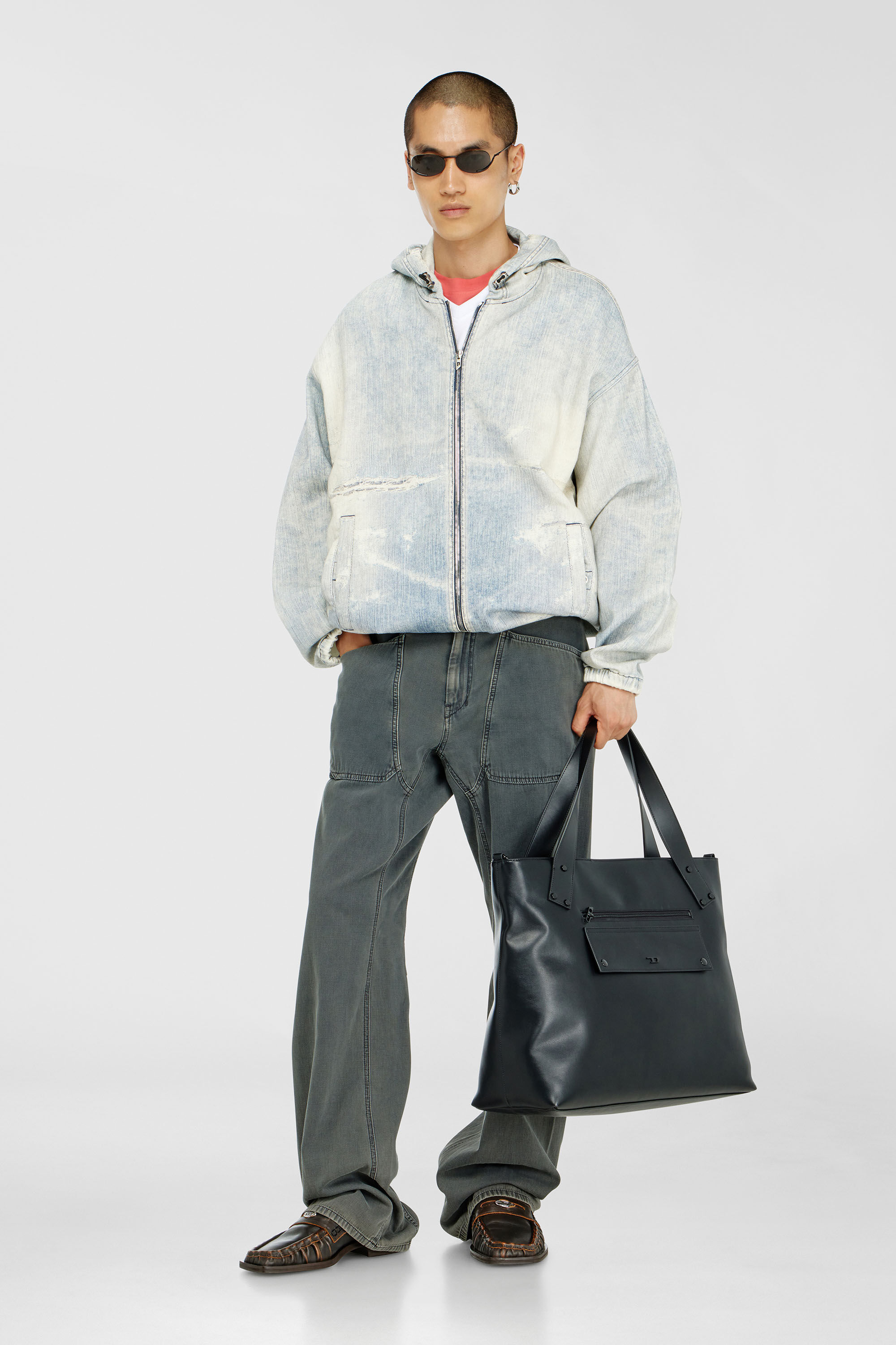 Diesel - Man's Relaxed Jeans D-Zeta 068WR, Grey - 2