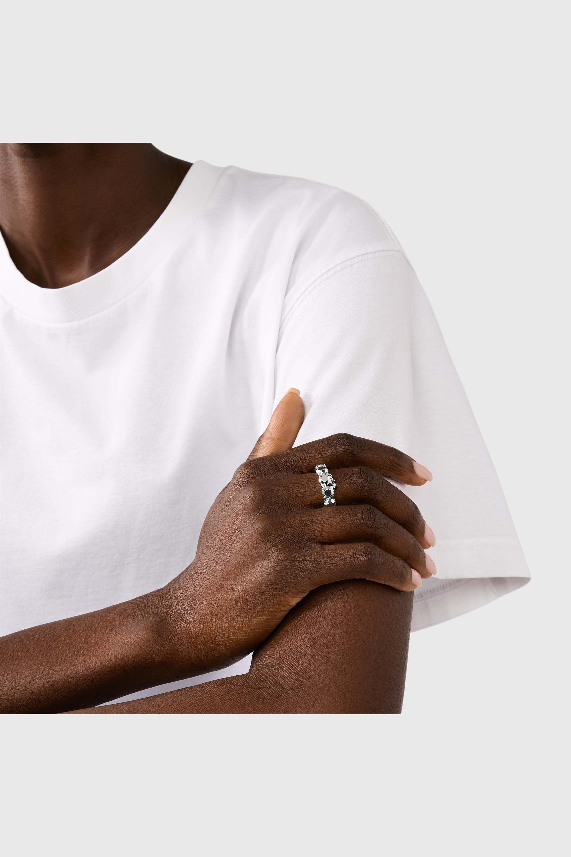 Diesel - DL1359040 STERLING SILVER JEWEL, Unisex's Sterling Silver Band Ring in Silver - 4