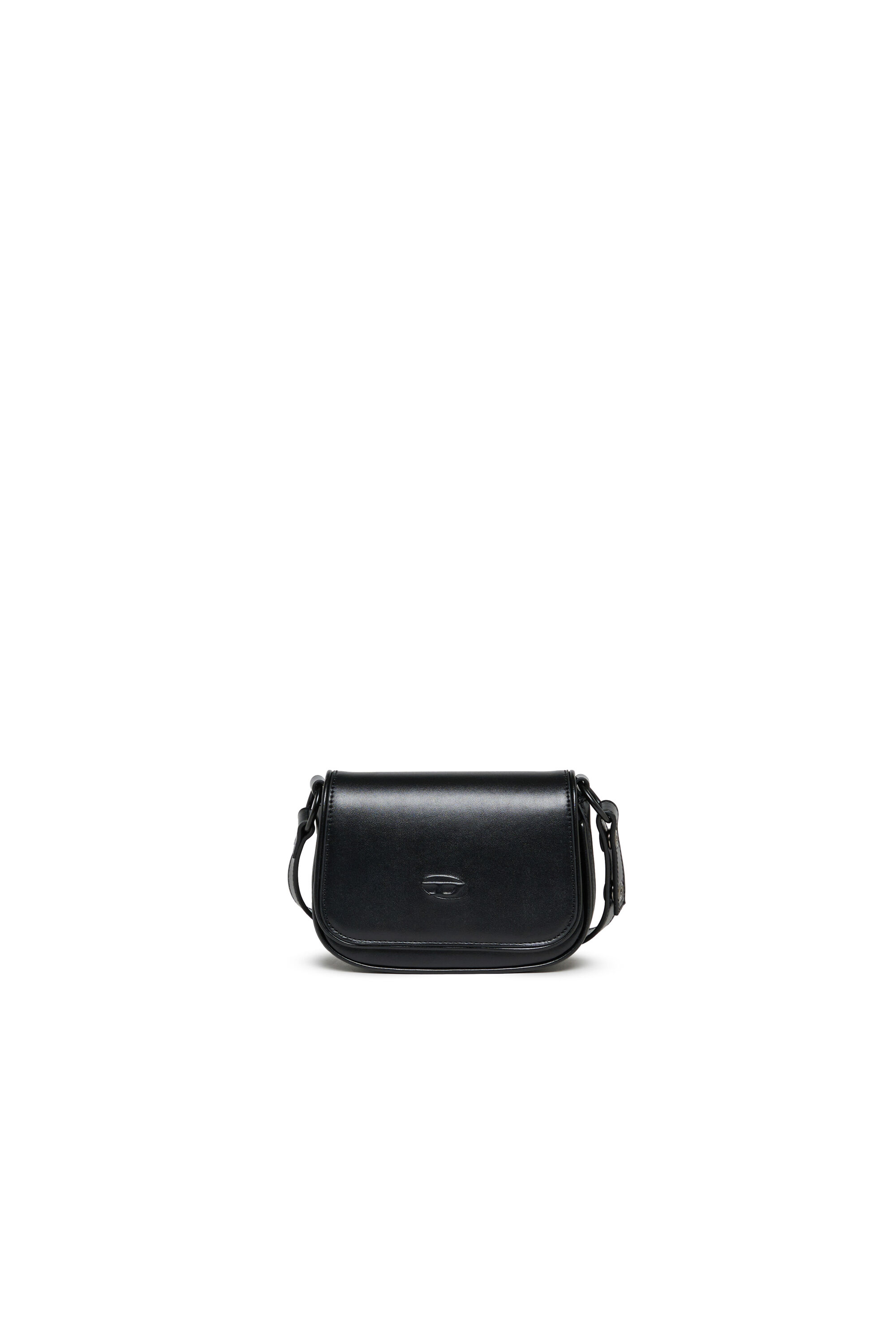 Diesel - WIRT, Woman's WIRT - Crossbody bag with embossed Oval D logo in Black - 1