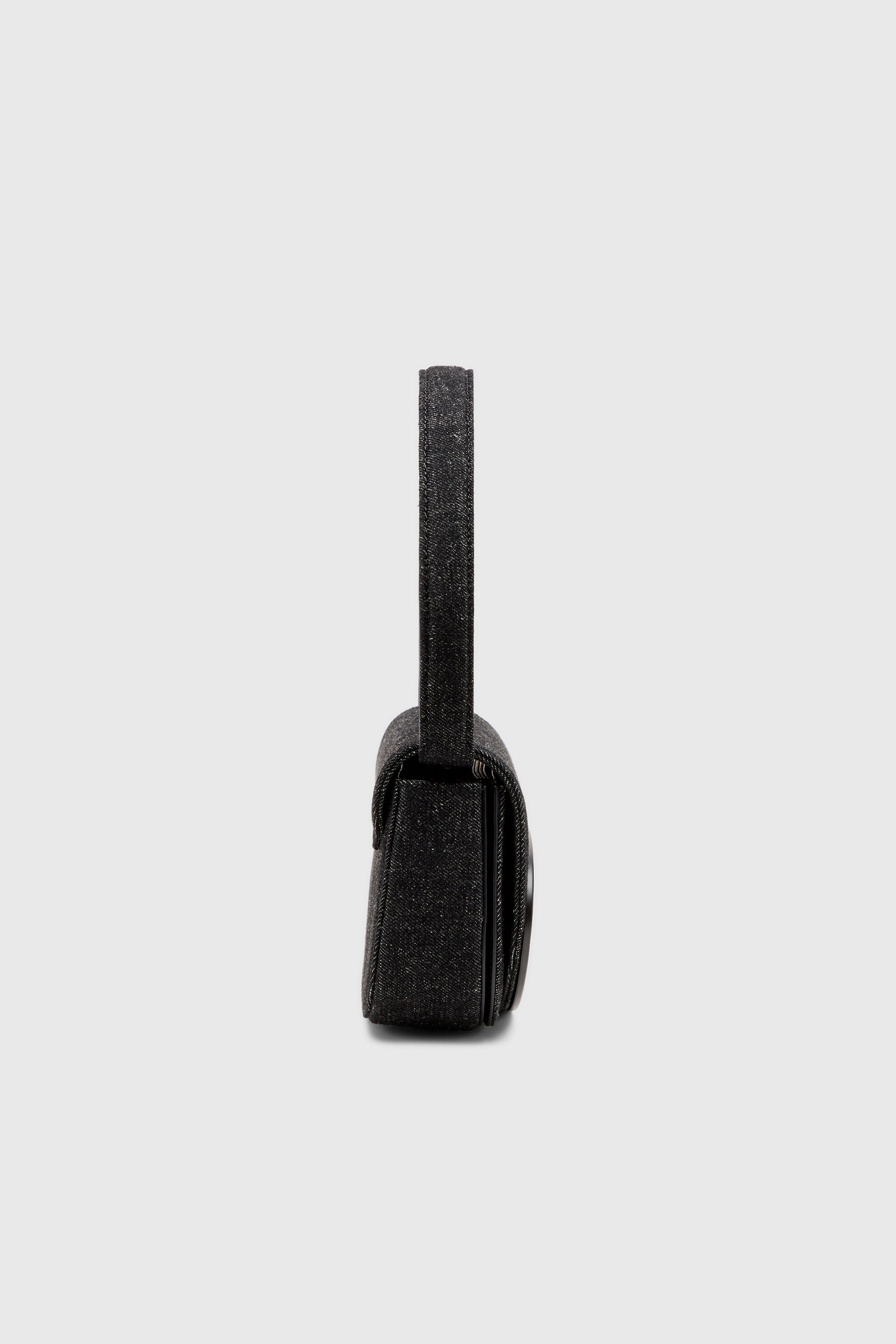 Diesel - 1DR, Woman's 1DR-Iconic shoulder bag in washed denim in Black - 5