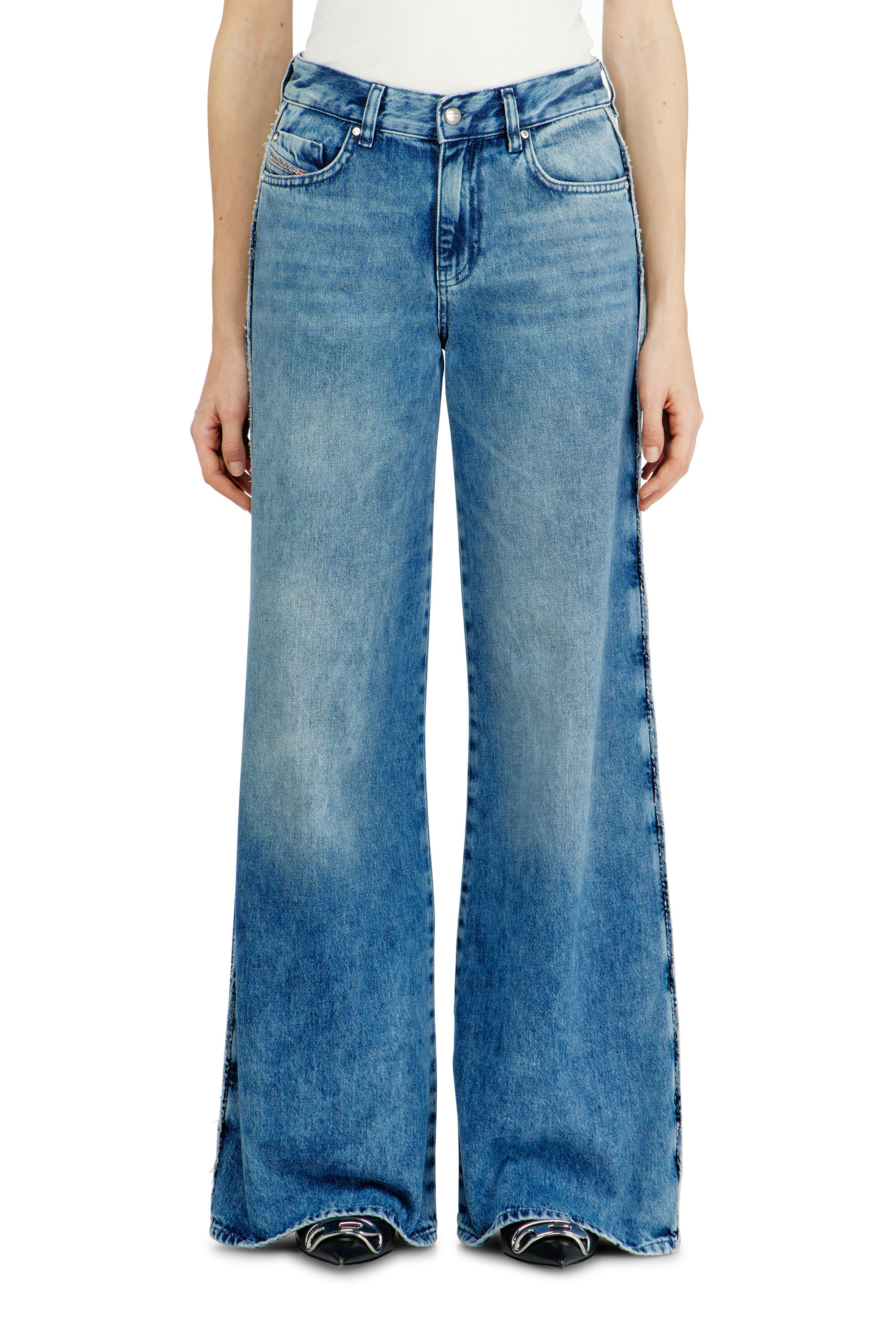 Diesel - Woman's Flare Jeans 1978 D-Akemi 0ADCJ, Medium blue - 4