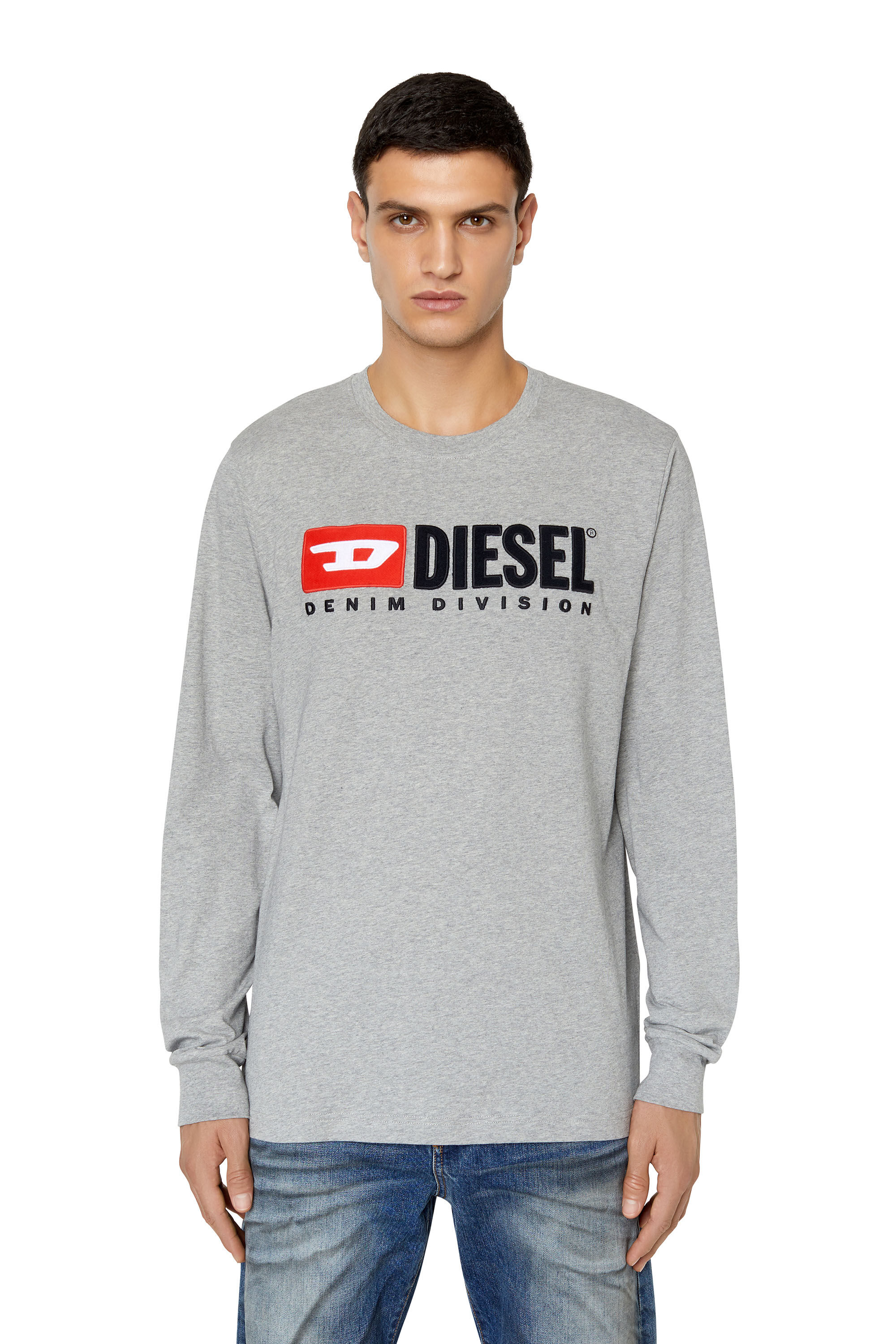Diesel - T-JUST-LS-DIV, Grey - Image 3