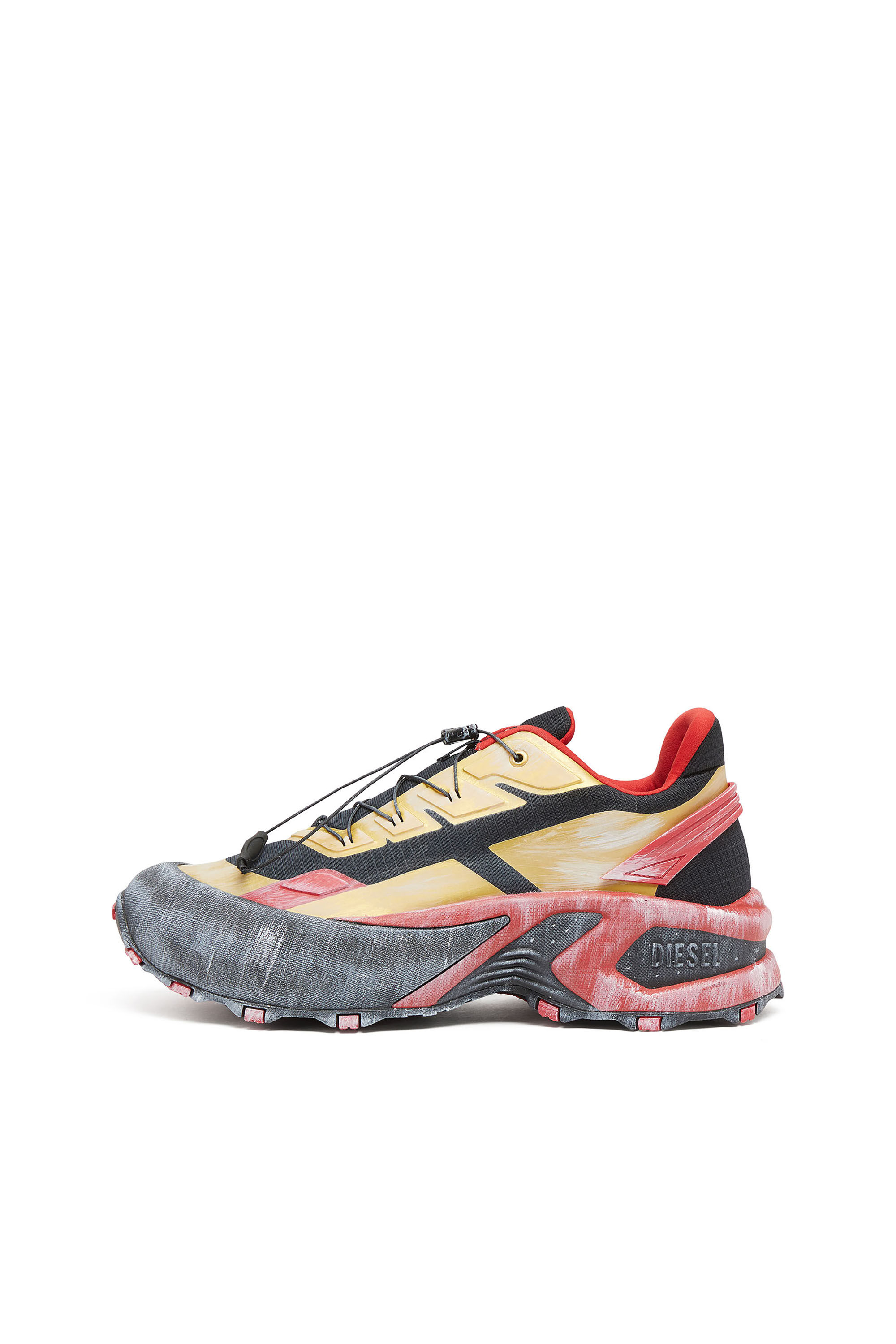 Men's D-Cage-Distressed chunky sneakers in ripstop | Multicolor