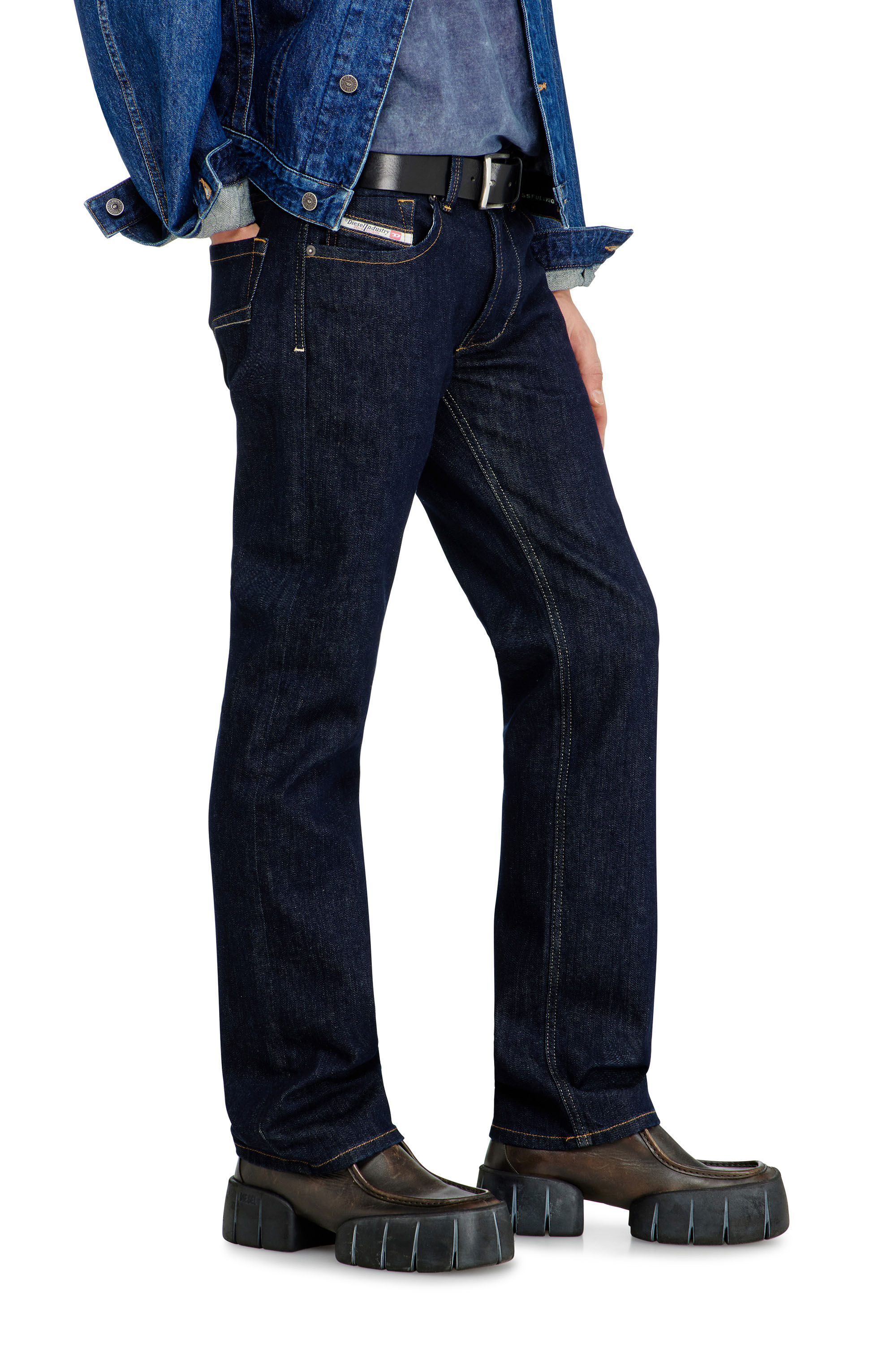 Diesel - Man's Regular Jeans 1985 Larkee 0DBEJ, Dark Blue - 7