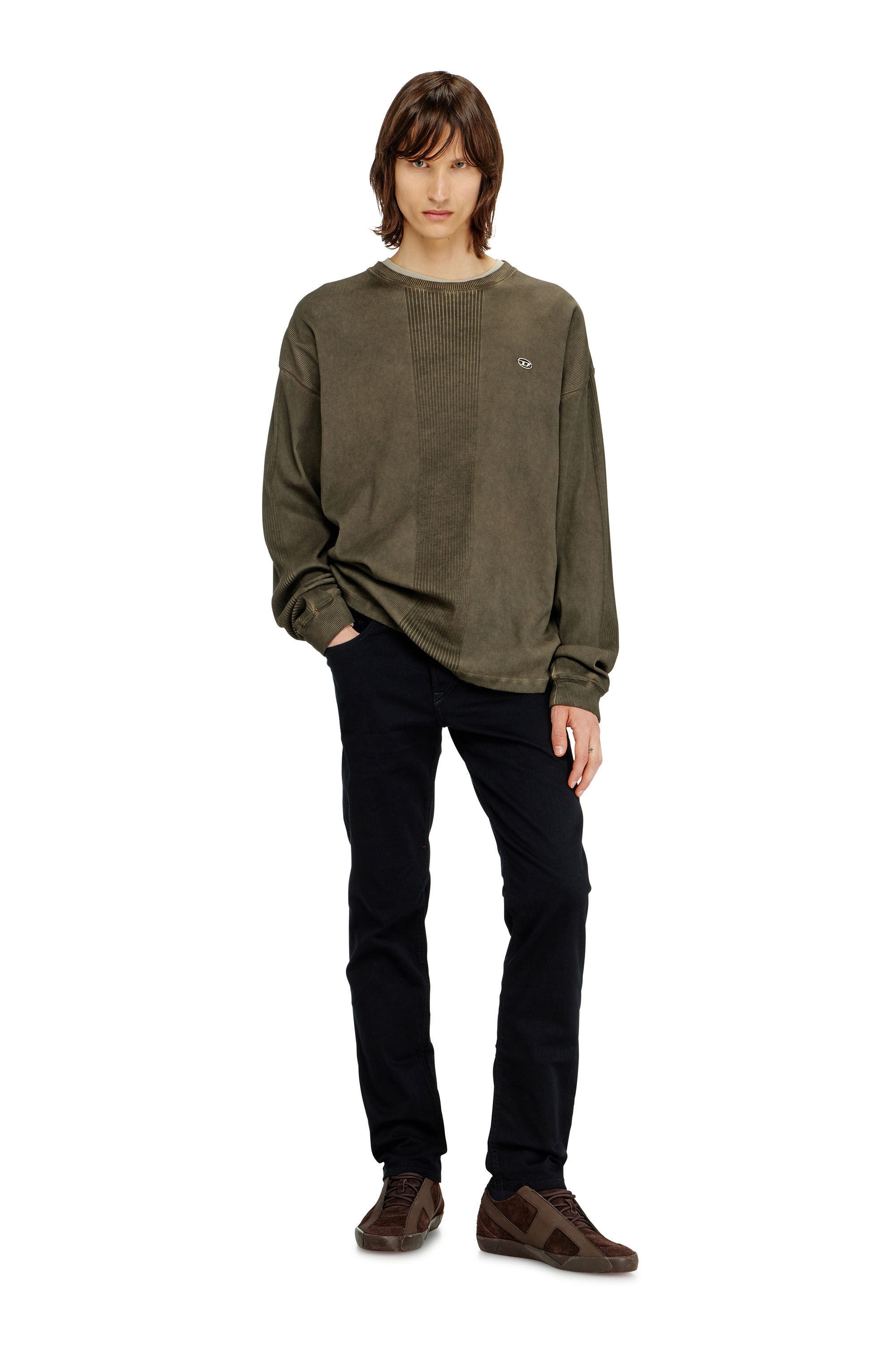 Men's Regular Jeans | Black/Dark grey | Diesel 2023 D-Finitive