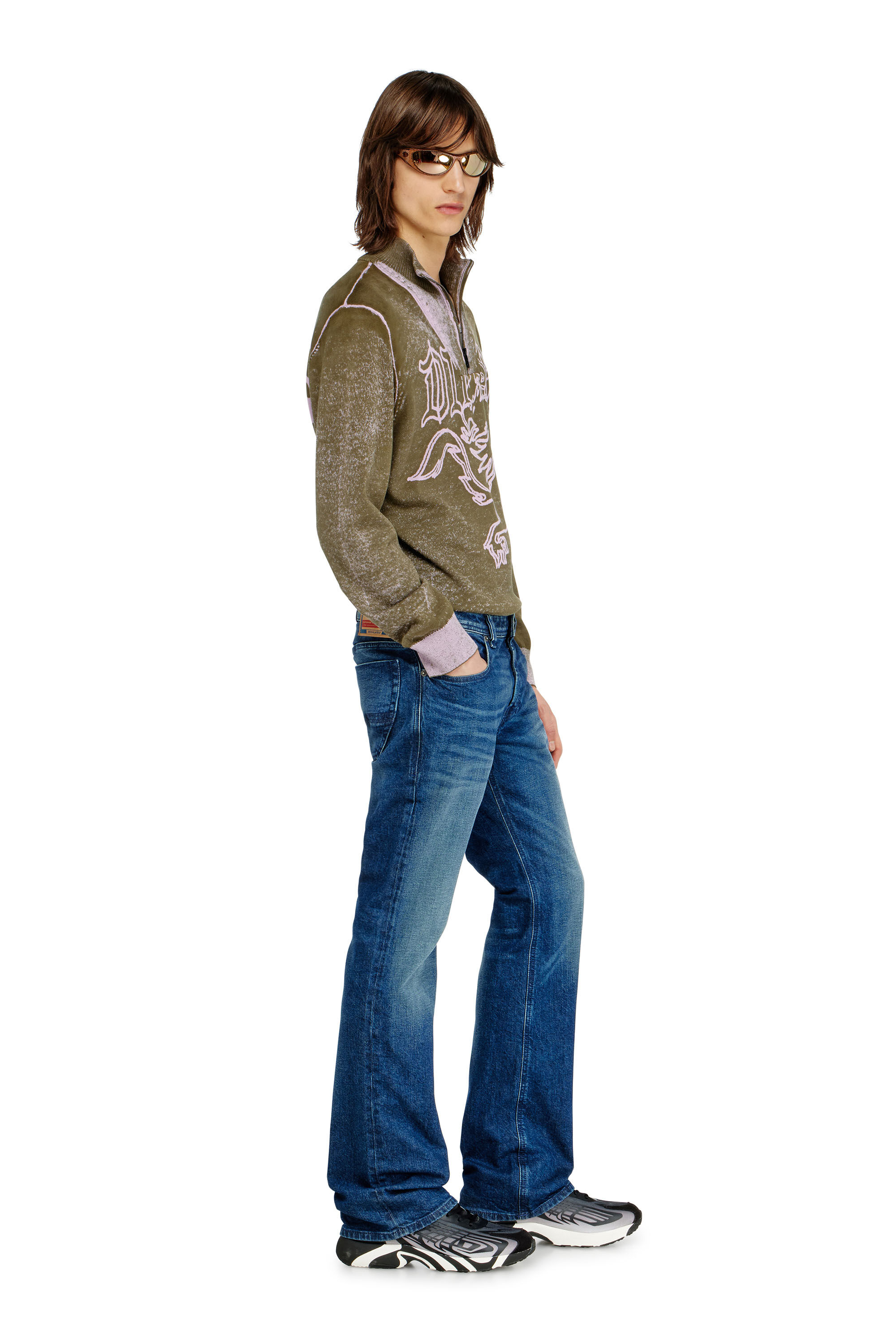 Men's Bootcut Jeans | Dark Blue | Diesel 2007 Zatiny