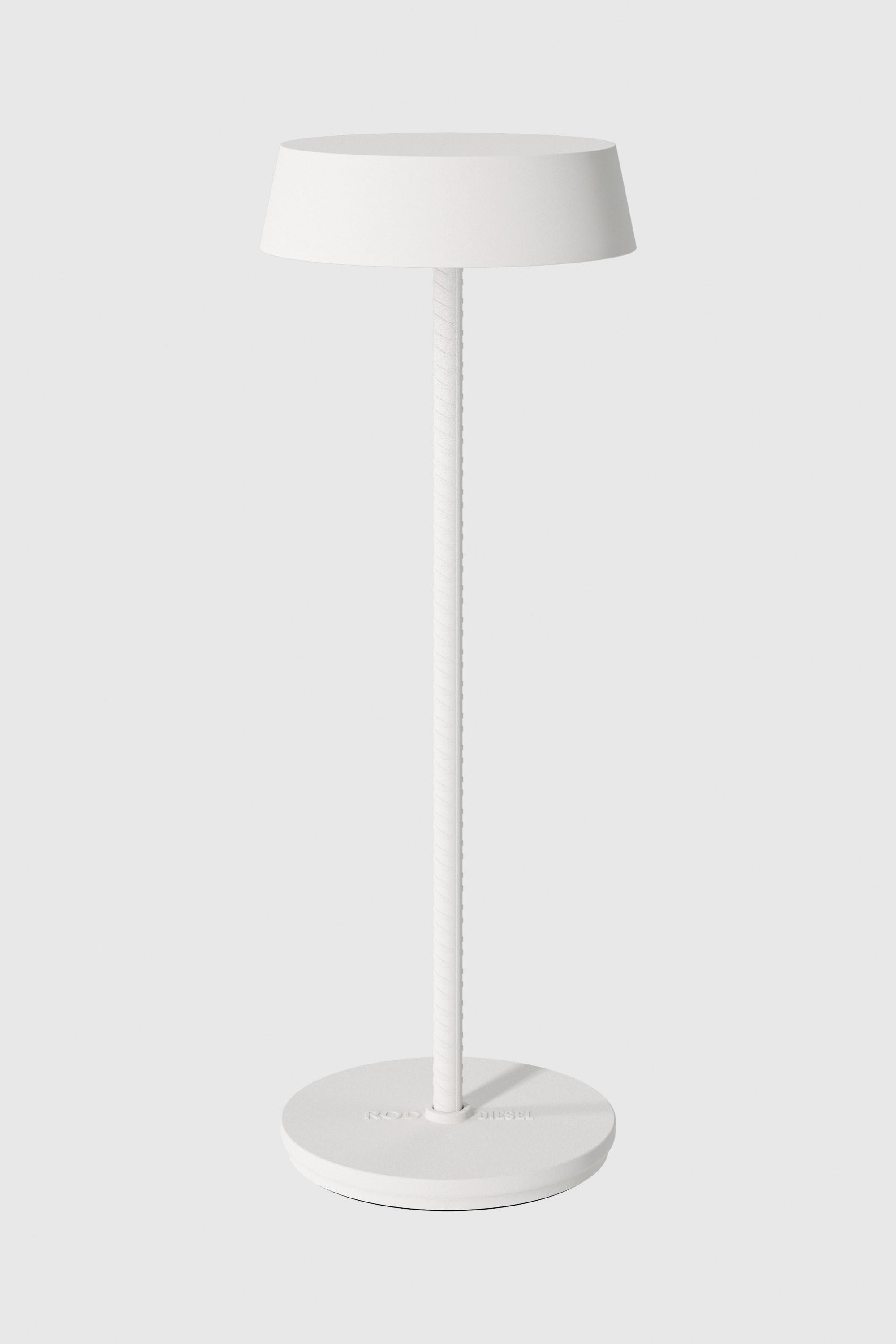 Diesel - 51181 5630 ROD CORDLESS TABLE LAMP IVORY, Unisex's Portable and rechargeable lamp in White - 1