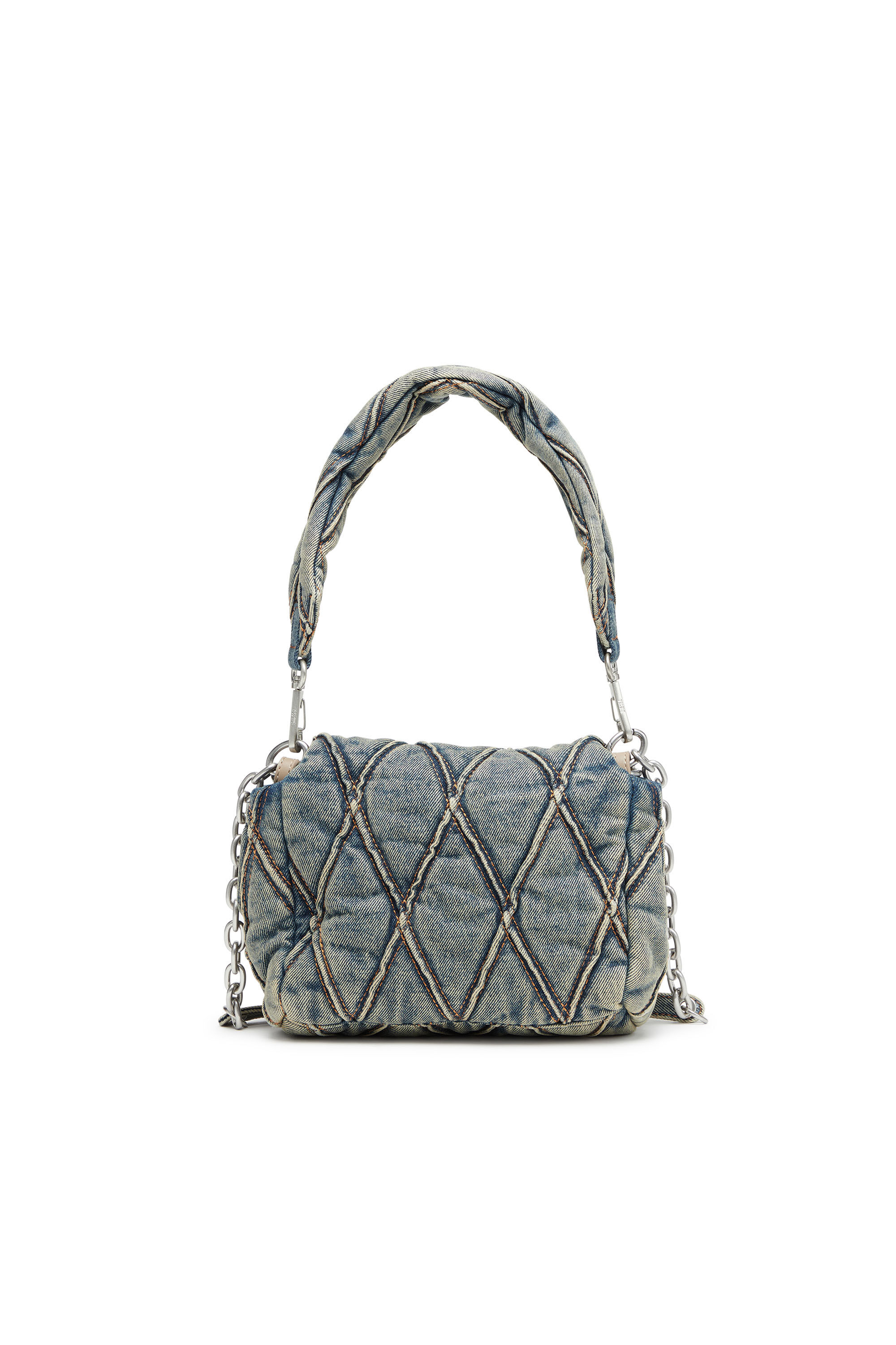 【DIESEL】ブルー Charm-D スモール ショルダーバッグ Diesel Charm-D S デニム ショルダーバッグ | ブルー | FARFETCH JP