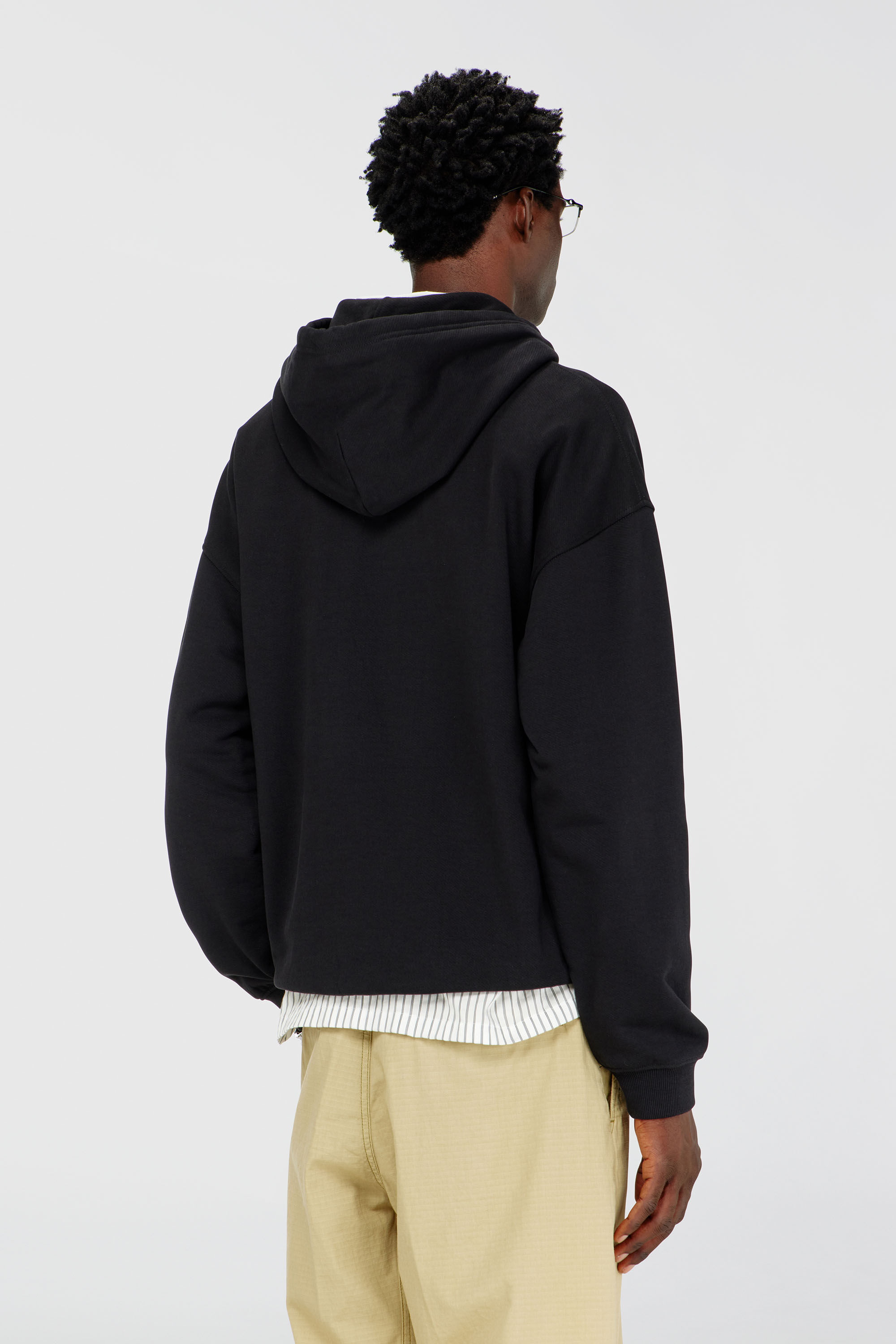 Diesel - S-BOXT-HOOD-DCO, Man's Relaxed fit hoodie with kangaroo pocket in Black - 4
