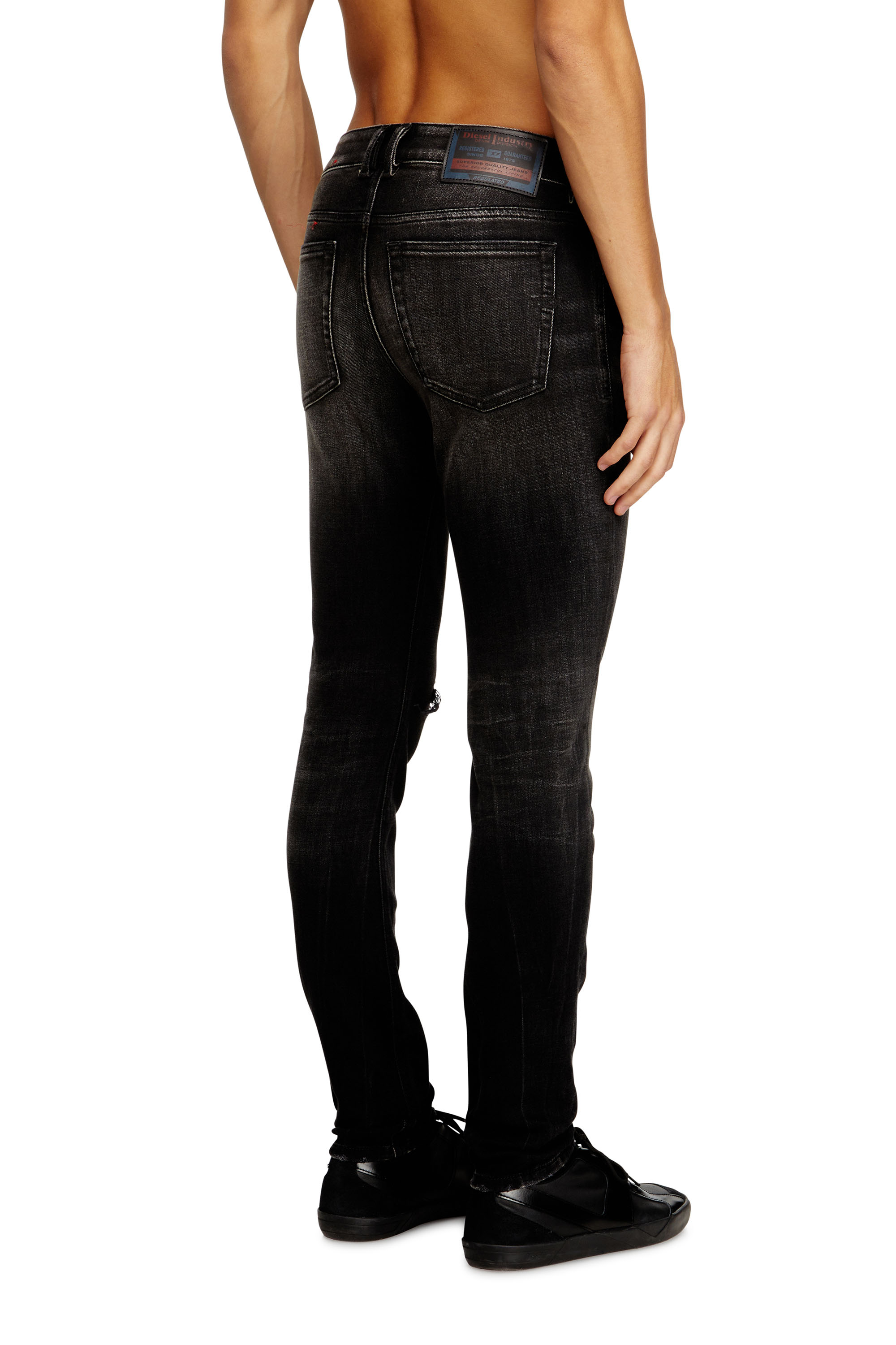 Skinny Jeans 1979 Sleenker 09N19, Black/Dark grey Diesel - Man's Skinny Jeans 1979 Sleenker 09N19, Black/Dark grey - 4