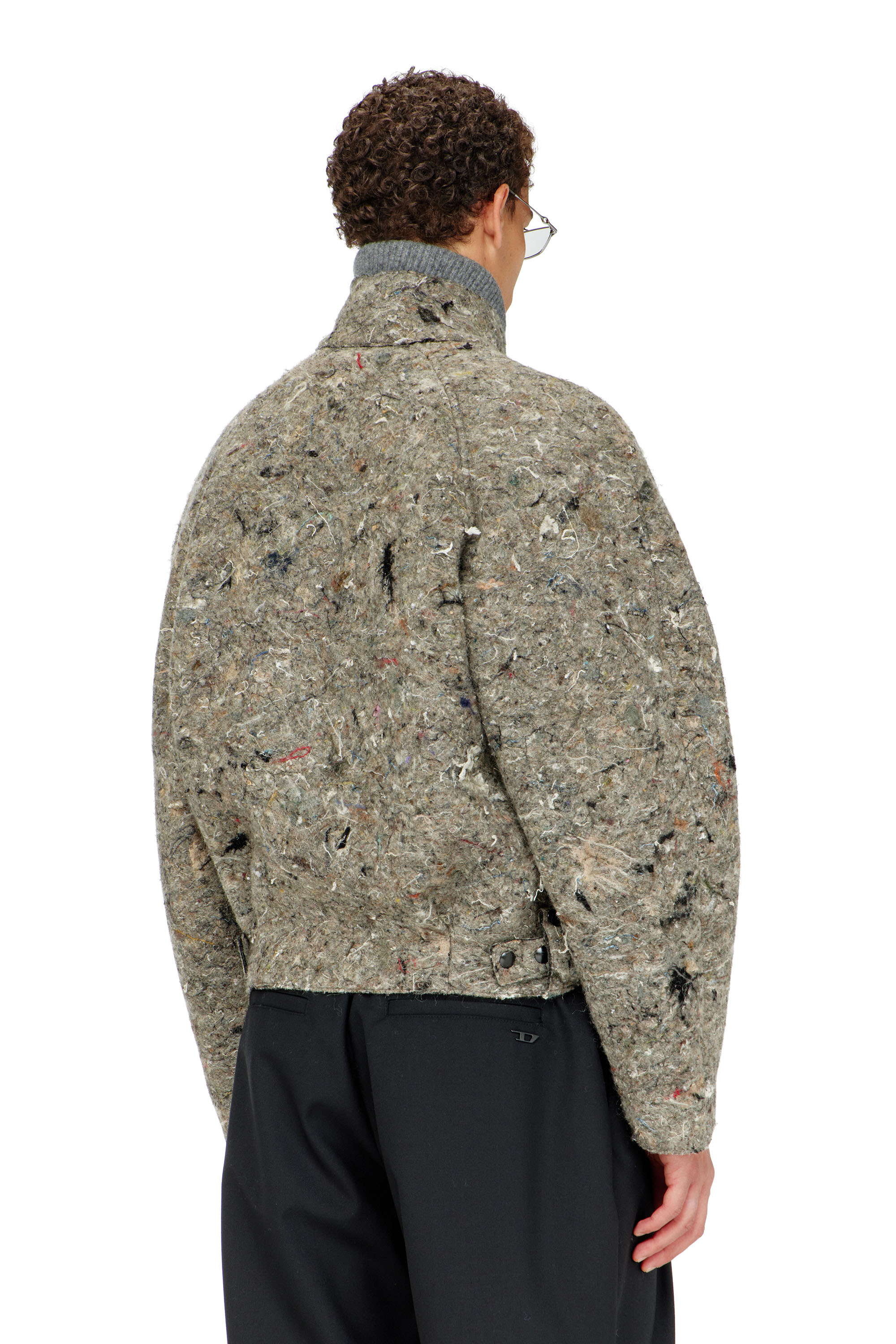 Diesel - J-DISTEM, Man's Upcycled felted jacket in null - 3