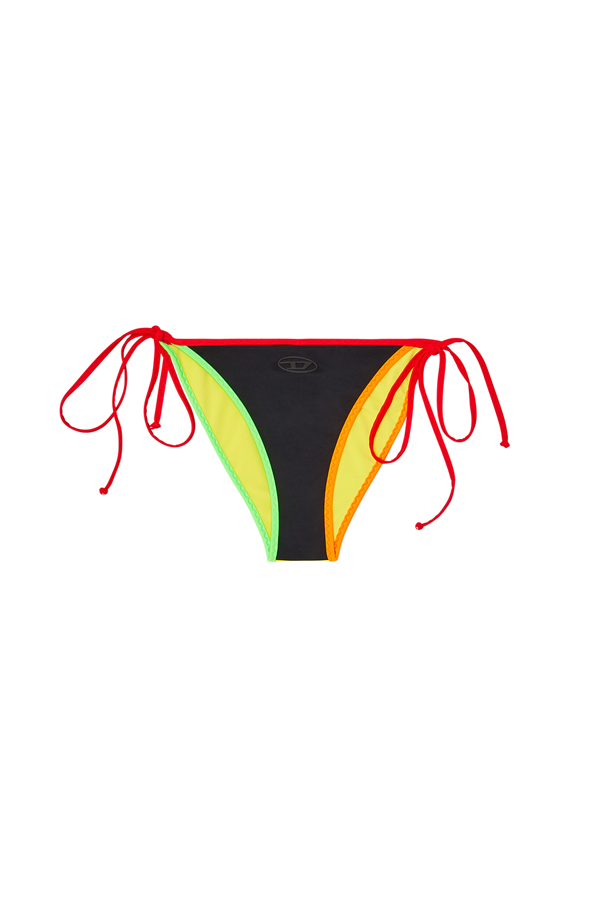 Diesel - ALBA-D-POP, Woman's Color-block bikini bottoms with side ties in null - 3