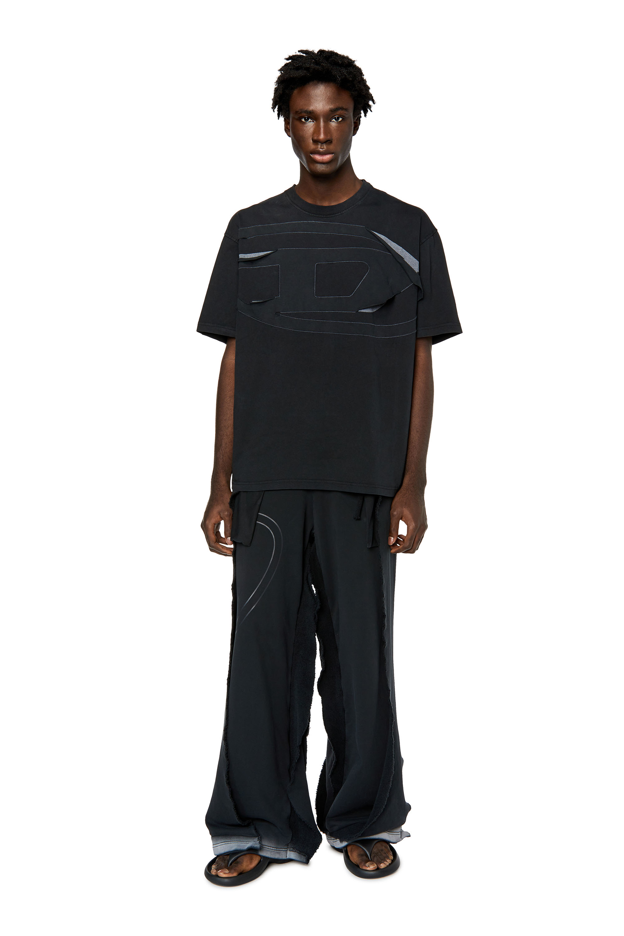 Diesel - T-WASH-PEELOVAL, Black - Image 4