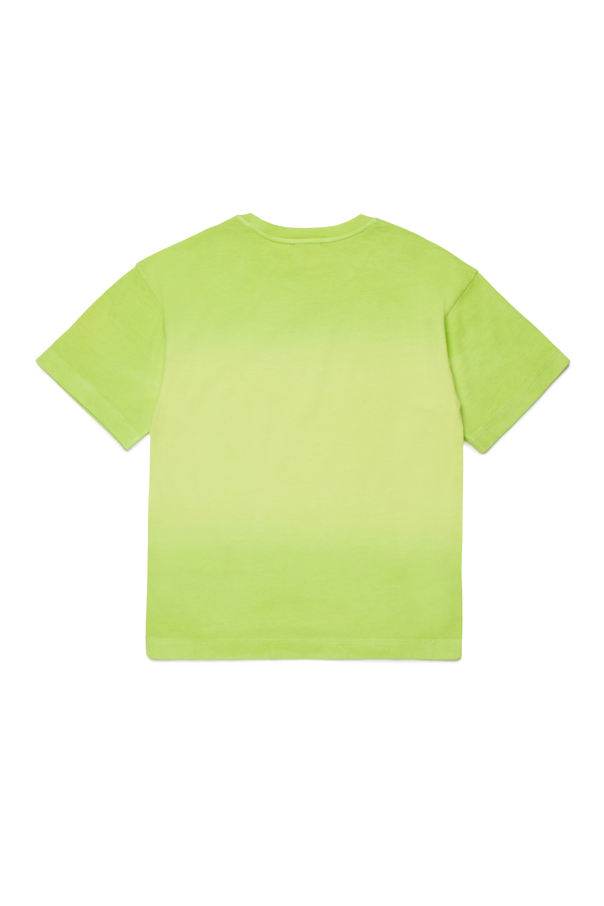Diesel - TSHADE OVER, Man's Cotton T-shirt with ombre wash in Green - 2