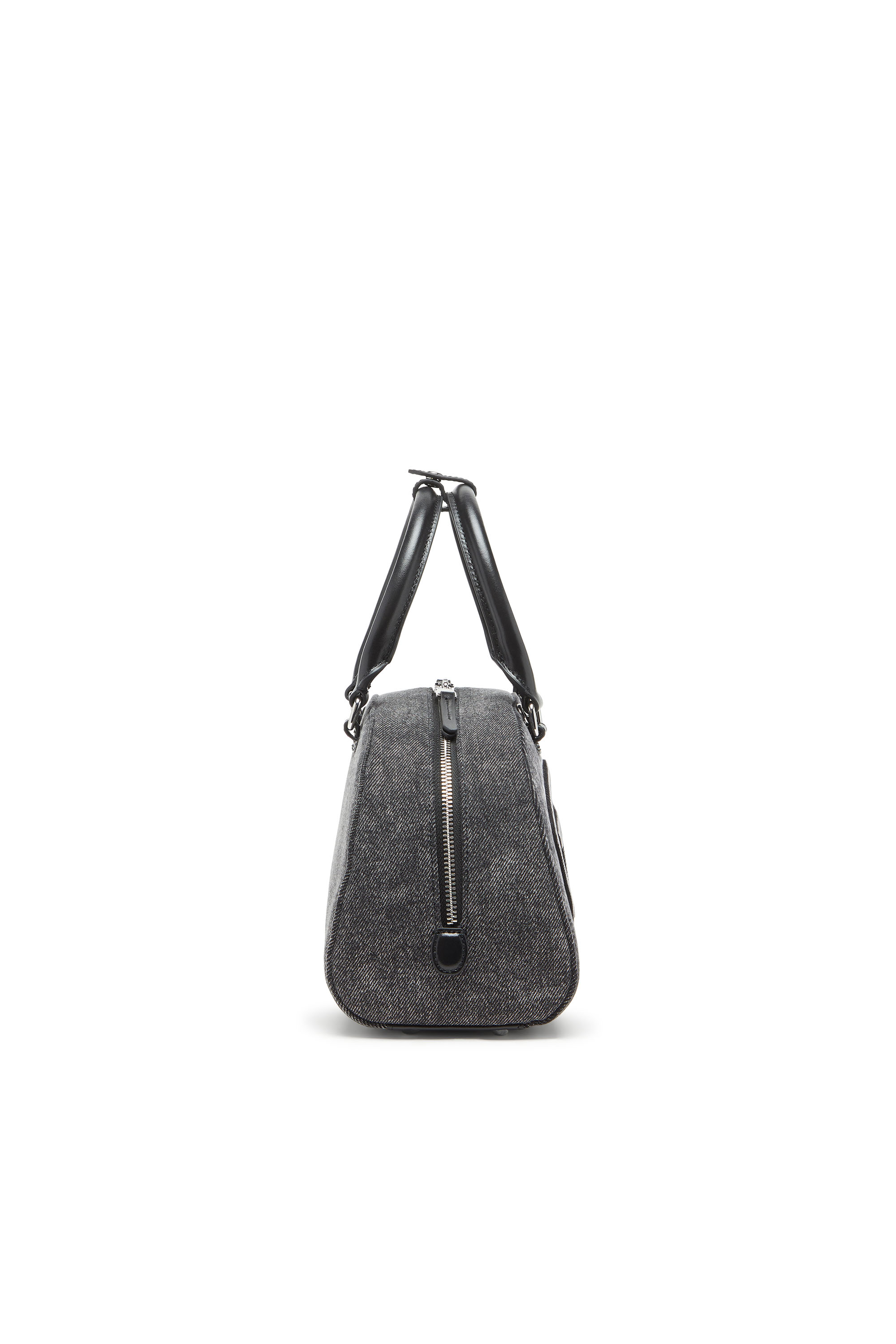 Diesel - 1DR DOME TOP HANDLE, Woman's 1DR Dome-Bowling bag in washed denim in null - 4