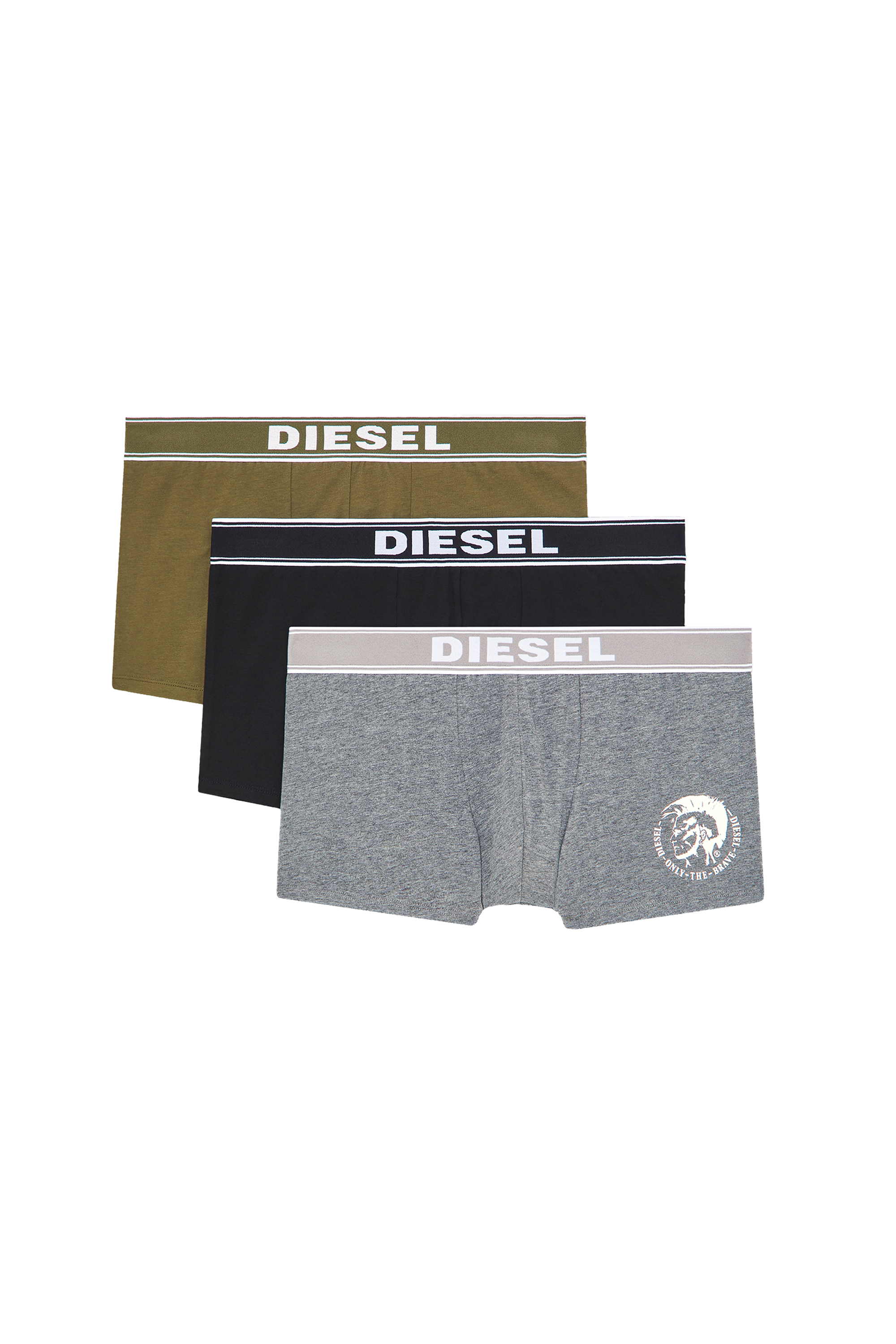 UMBX-SHAWNTHREEPACK, Black/Grey - Trunks