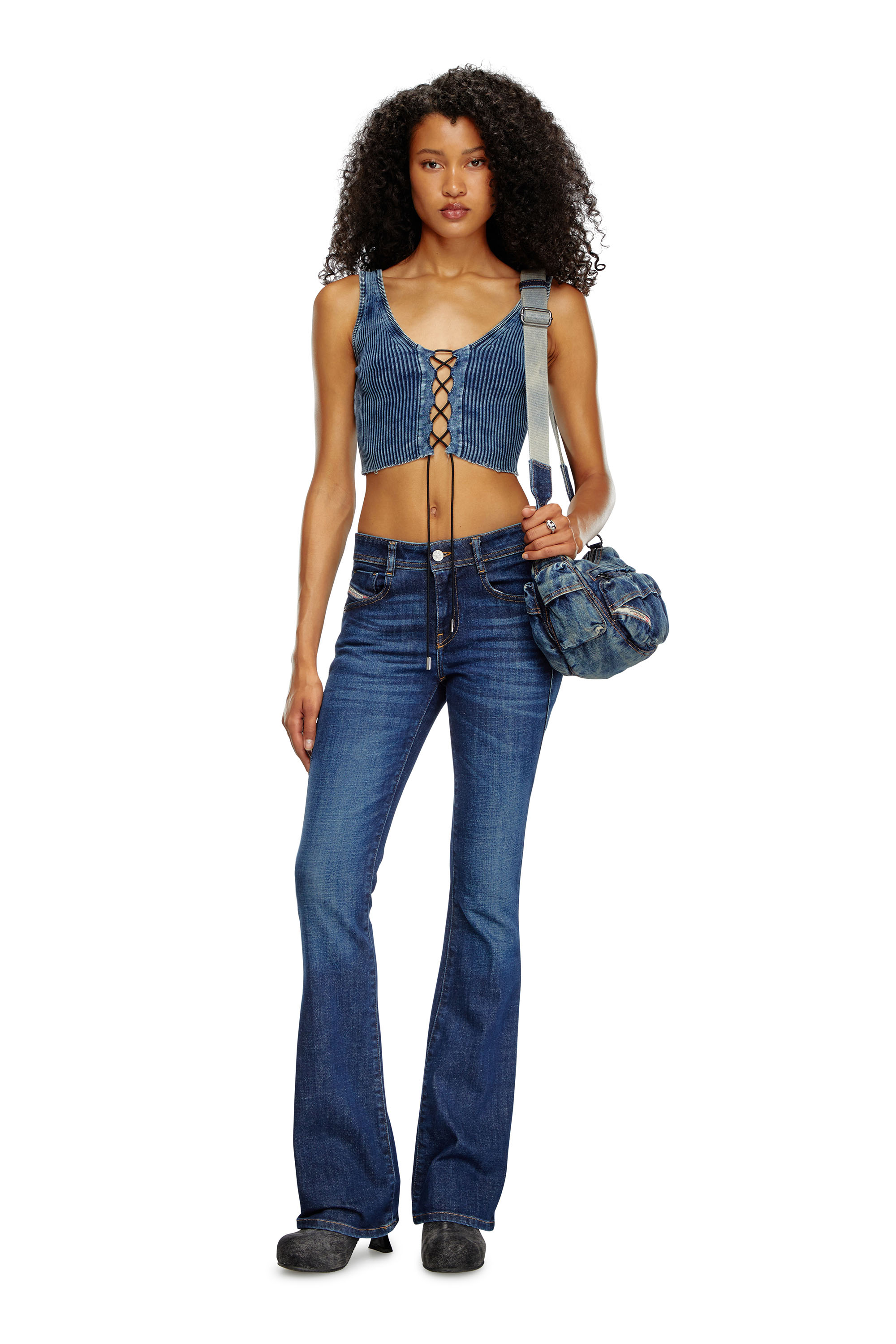 Diesel - Woman's Bootcut Jeans 1969 D-Ebbey 09B90, Dark Blue - 1