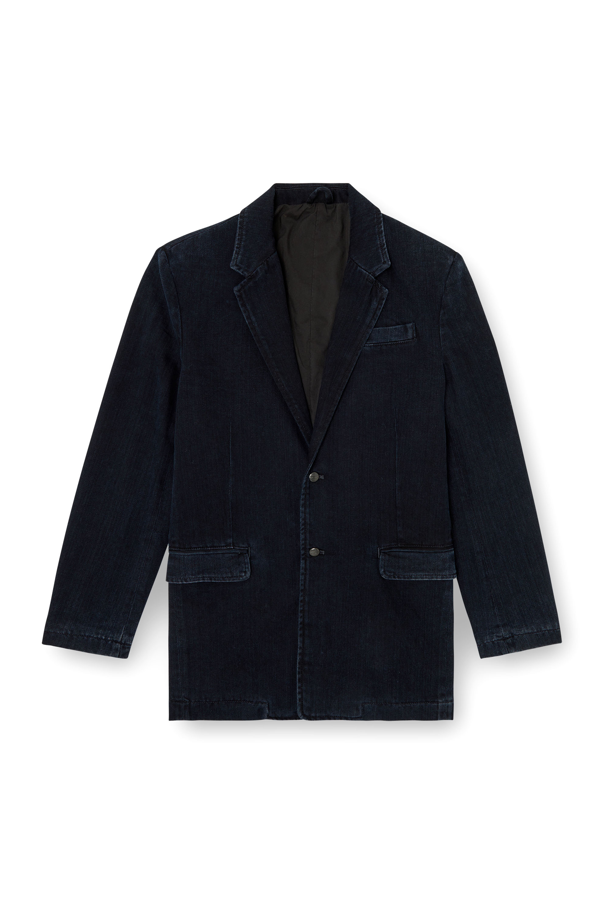 Diesel - D-REGER-D, Unisex's Blazer in lightly treated denim in Dark Blue - 7