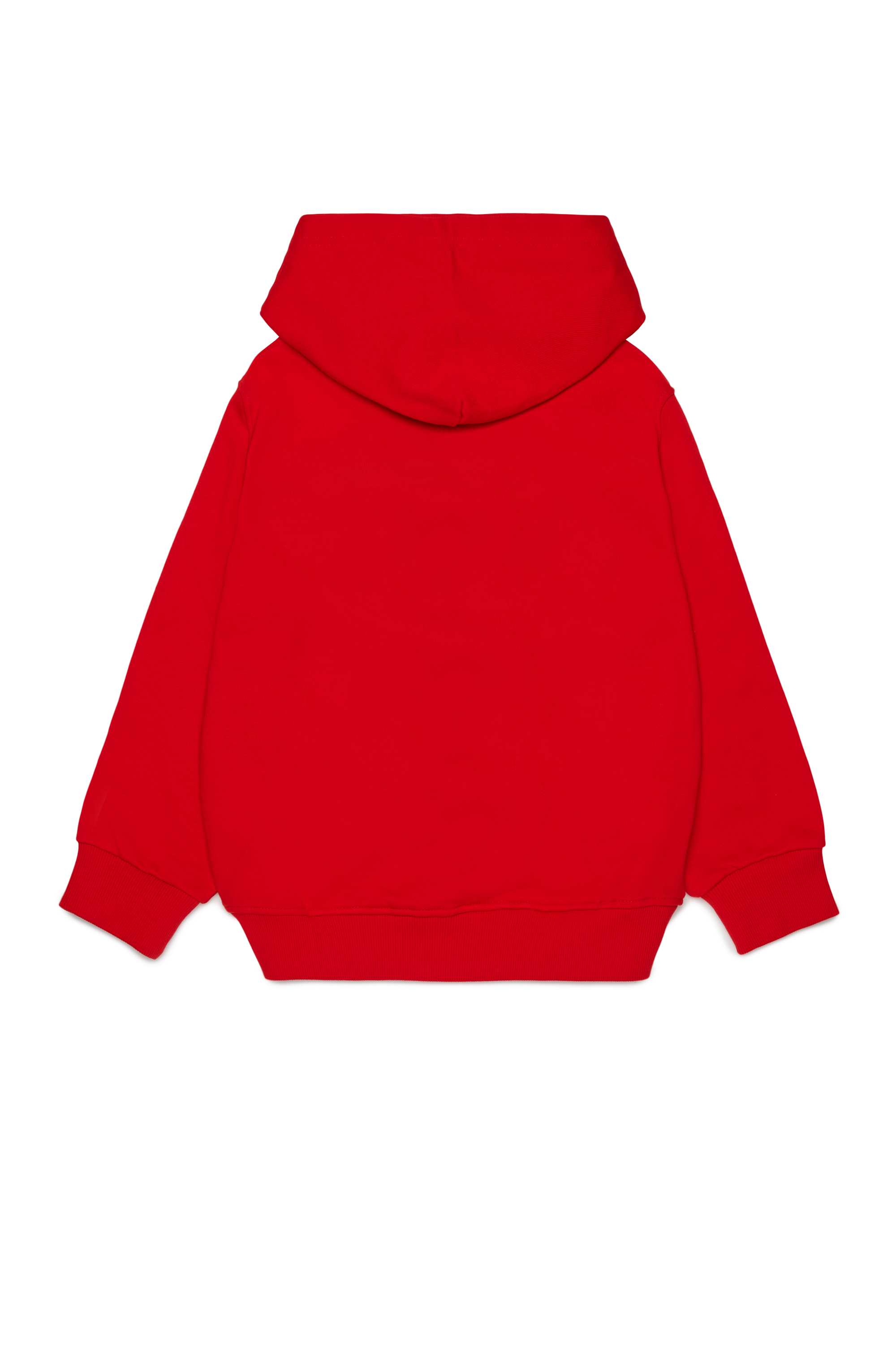Diesel - SVELLYHOOD OVER, Man's Hoodie with two-tone Oval D print in Red - 2