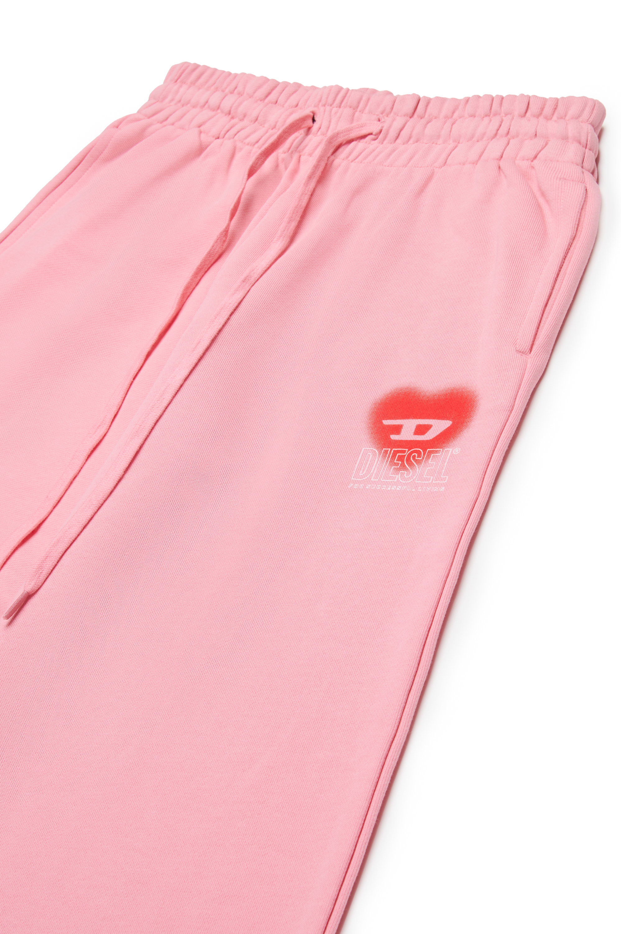 Diesel - PCUORE, Woman's Sweatpants with D heart graphic in Pink - 3