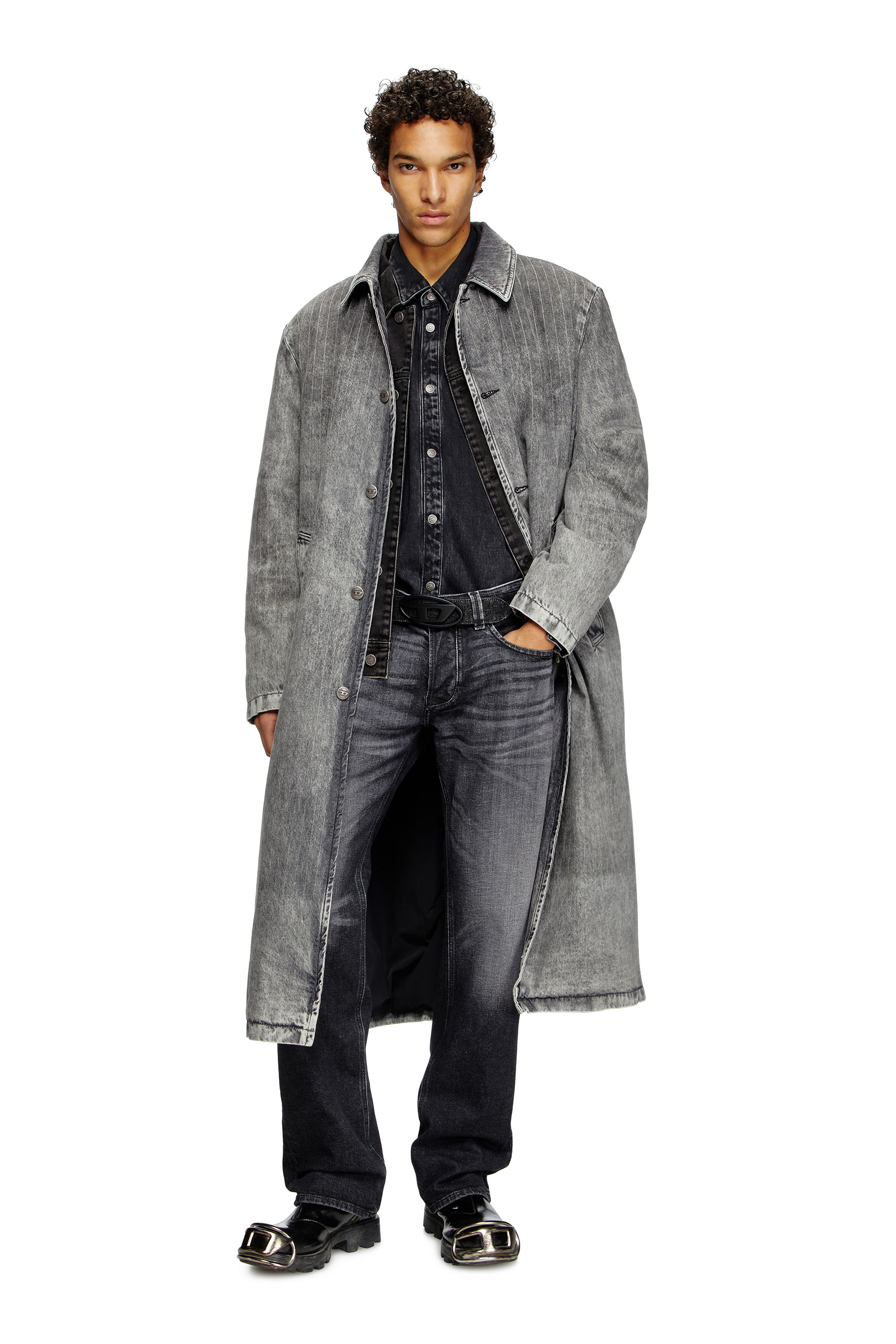 Regular Jeans 1985 Larkee 09L52, Black/Dark grey Diesel - Man's Regular Jeans 1985 Larkee 09L52, Black/Dark grey - 1