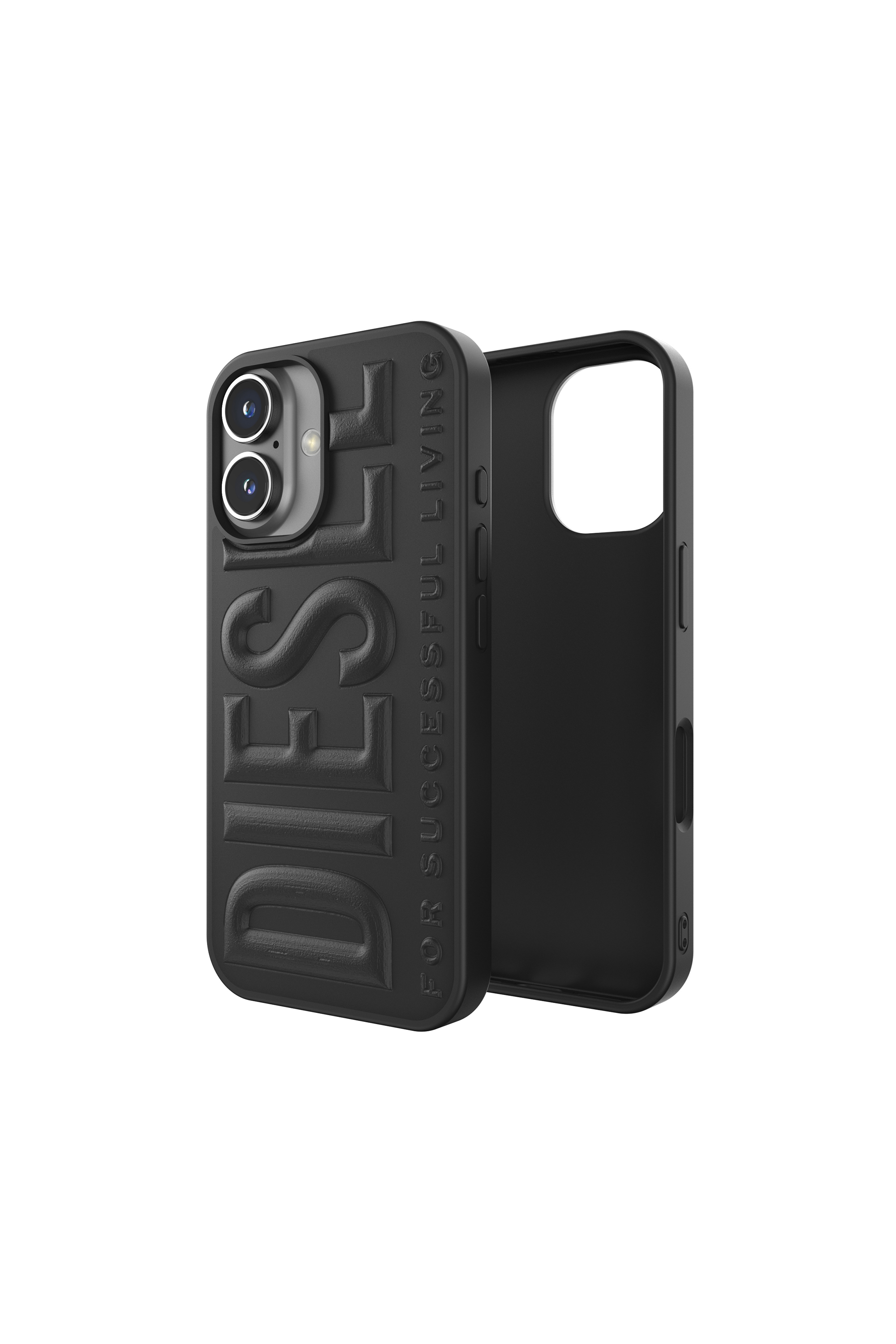 Diesel - 60209  MOULDED CASE, Unisex's 3D Biscotto Case for iP 16 in Black - 1