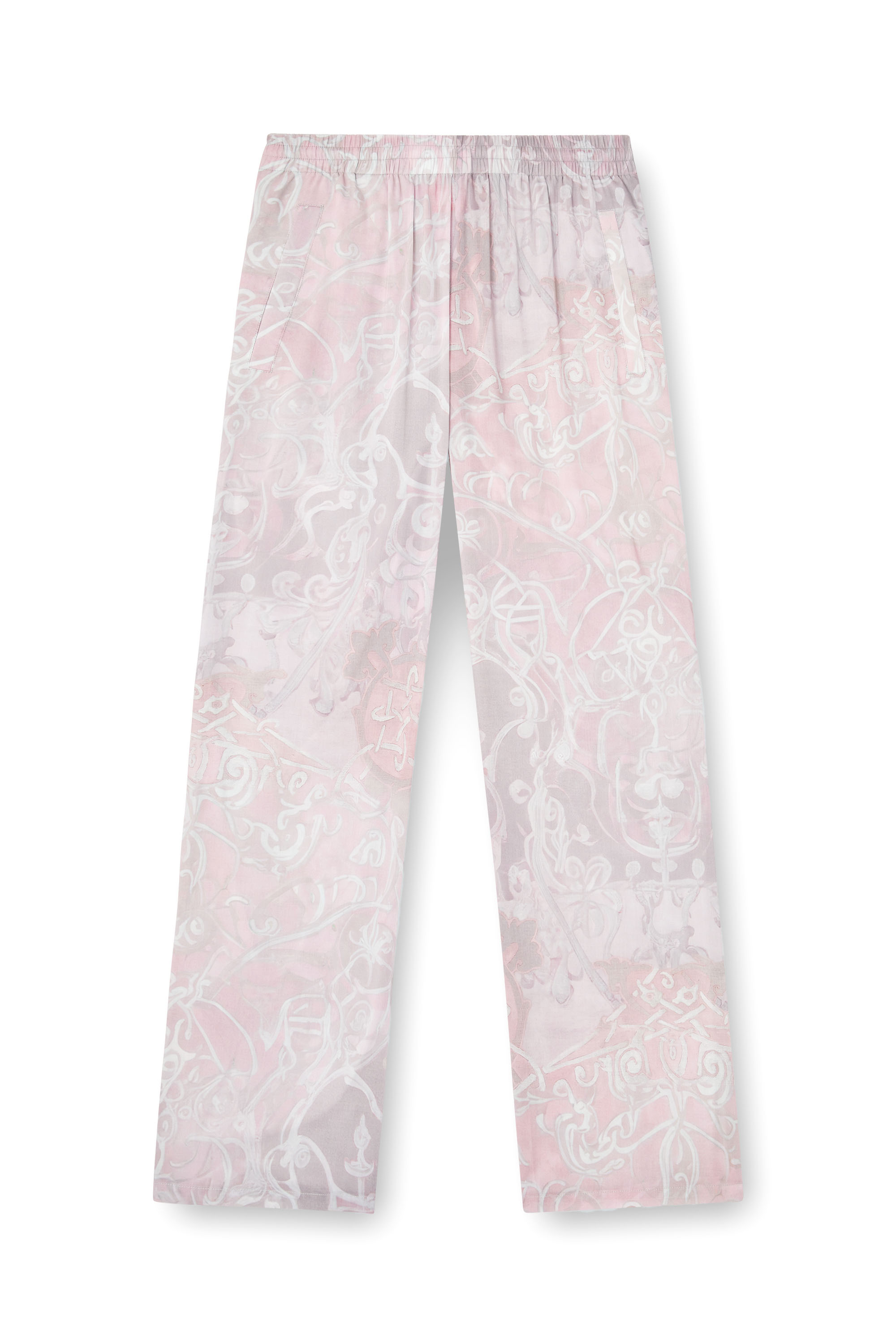 P-THECK-A-AJFW, Pink Diesel - P-THECK-A-AJFW, Unisex's Track pants with medieval print in Pink - 2