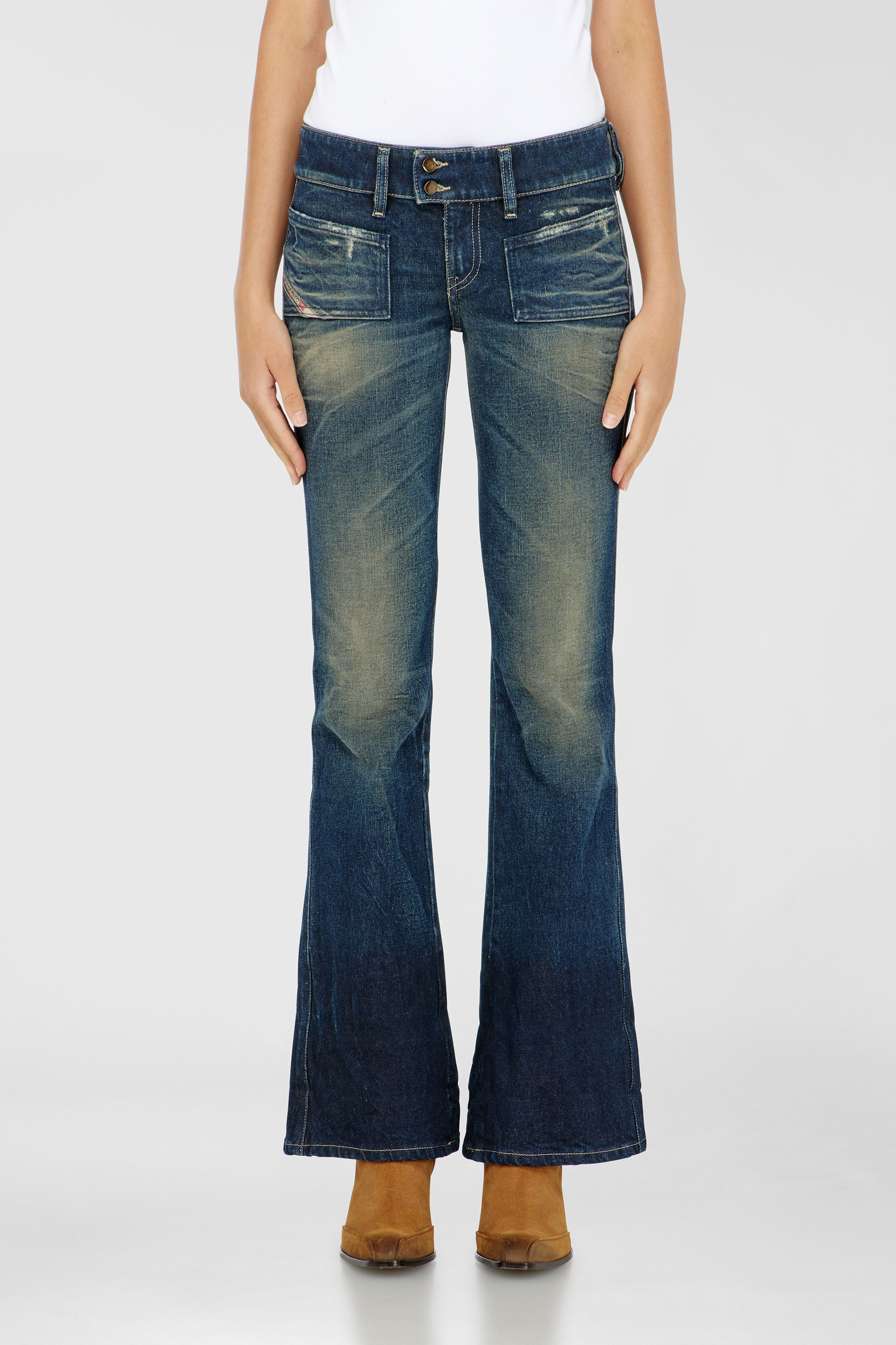 Diesel - Woman's Bootcut Jeans D-Hush 007EH, Dark Blue - 2
