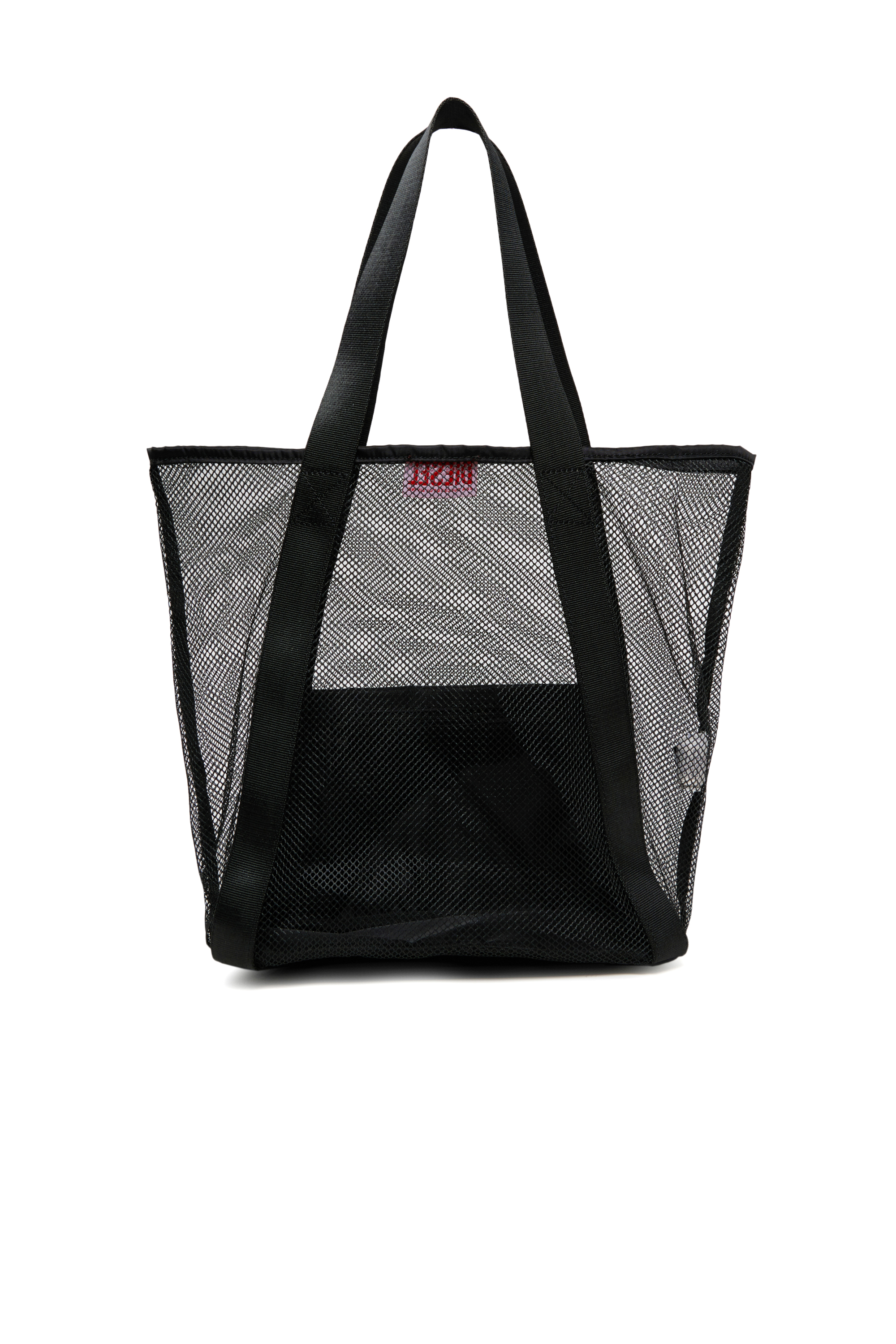 Diesel - WAPYS, Woman's WAPYS-Tote bag in nylon mesh in Black - 2