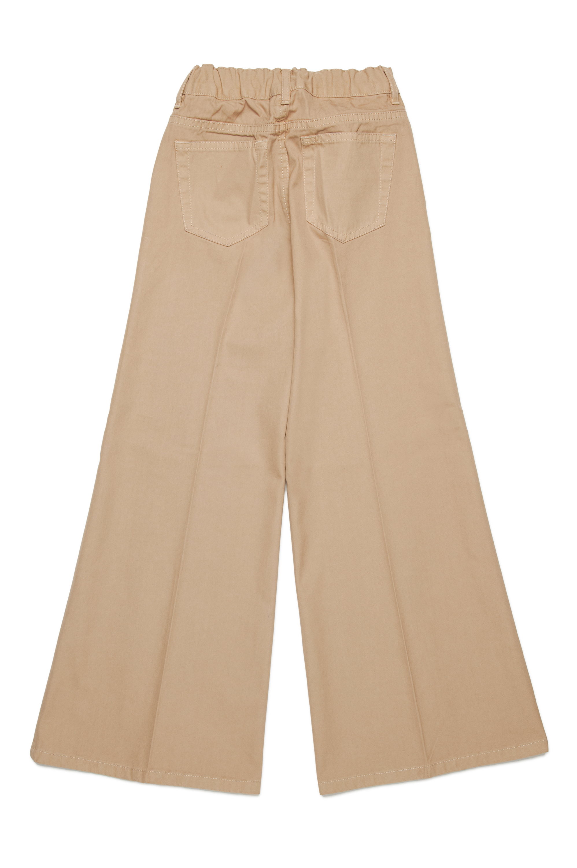 Diesel - POLAX, Woman's Flared trousers with Oval D in Light Brown - 2