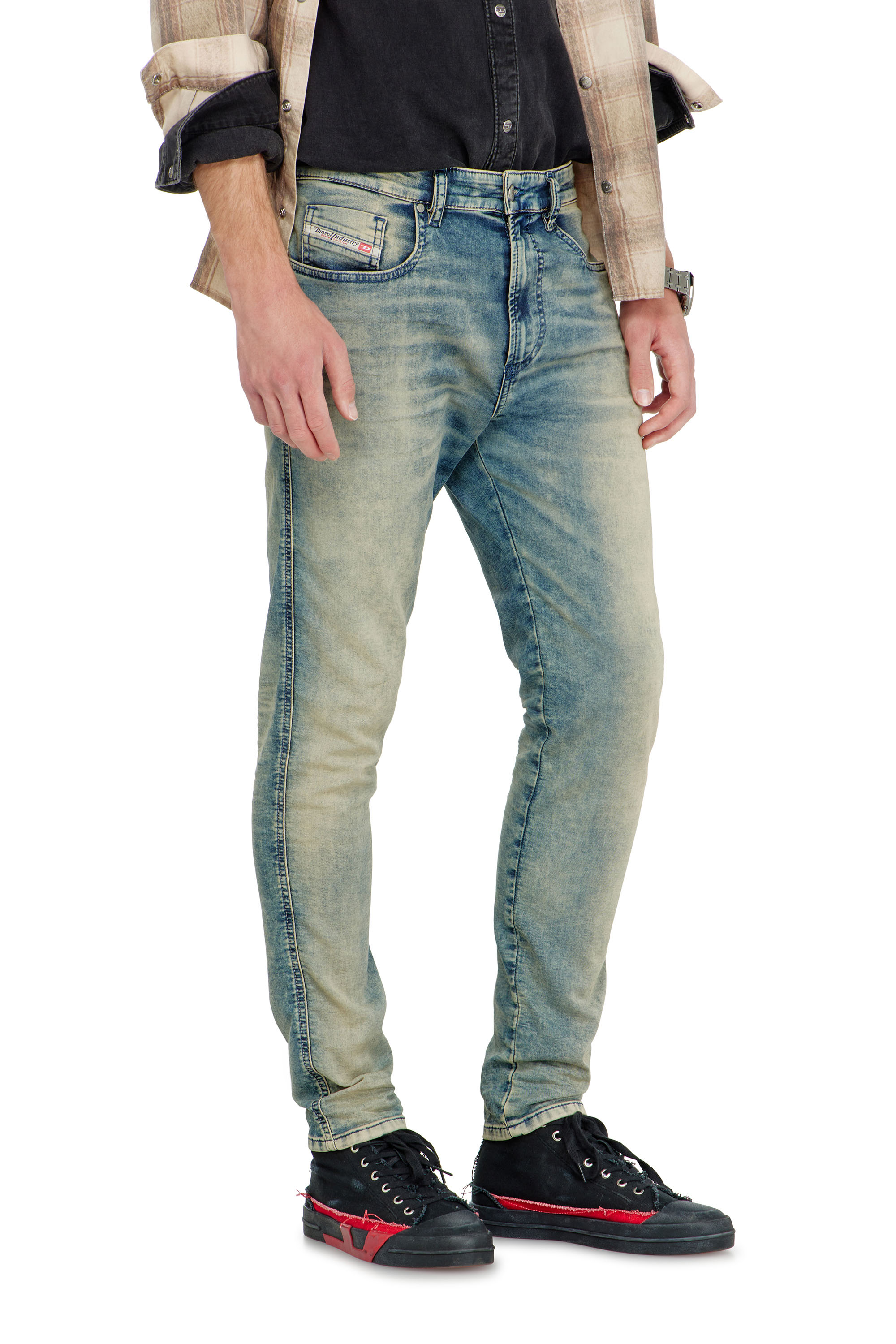 Diesel - Man's Slim 2062 D-Strukt Joggjeans&reg; 09P60, Medium blue - 4